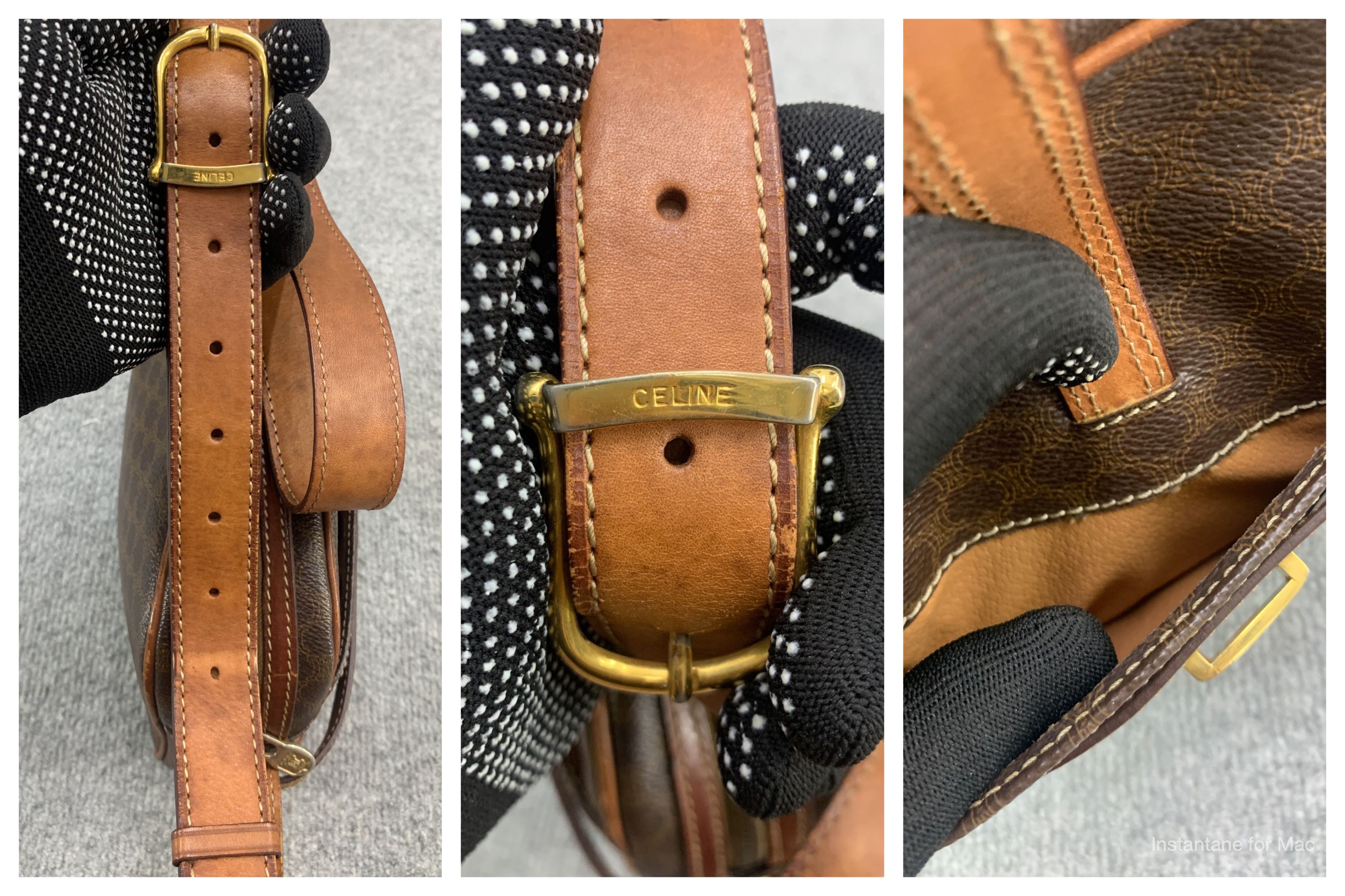 Celine × Vintage Vintage Celine Macadam Sling Bag Unisex Crossbody Bag Size ONE SIZE - 6 Thumbnail
