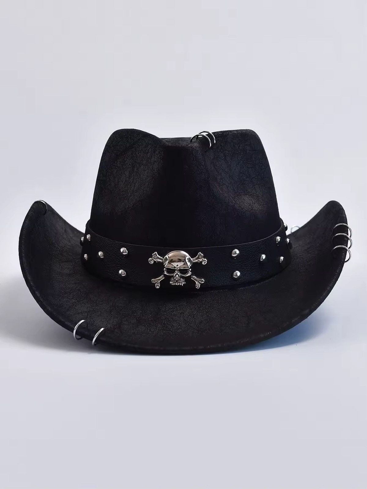 Other Faux Leather Vintage Western Cowboy Jazz Panama Hat Size ONE SIZE - 1 Thumbnail