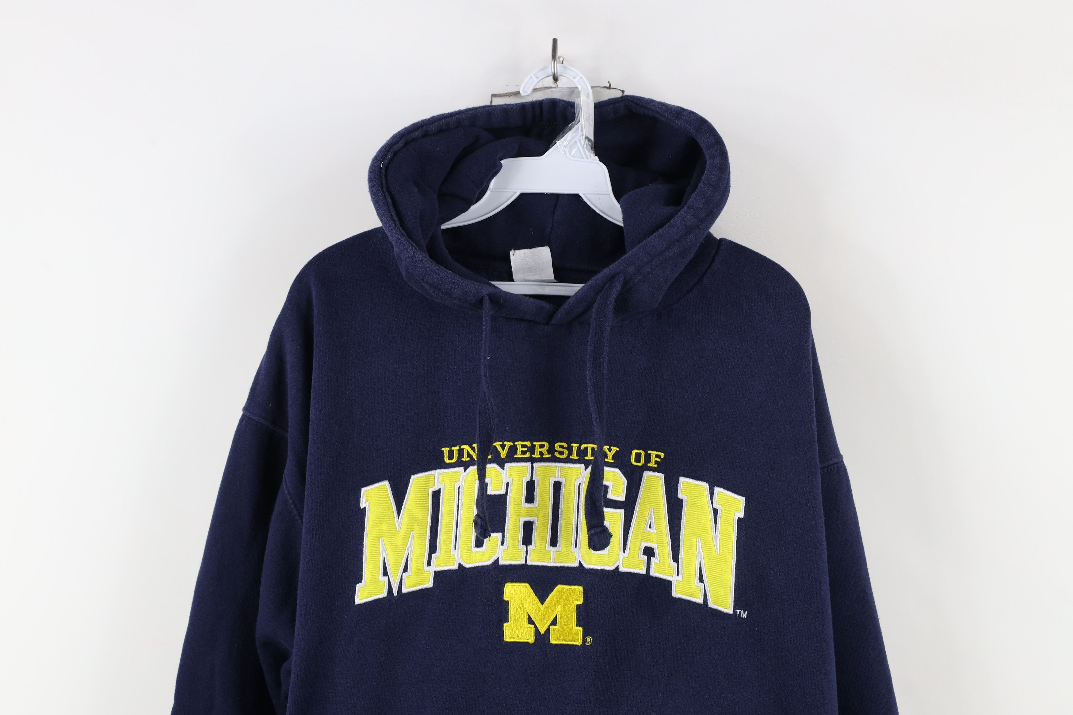 Vintage Vintage Spell Out University of Michigan Hoodie Sweatshirt Size US XL / EU 56 / 4 - 2 Thumbnail