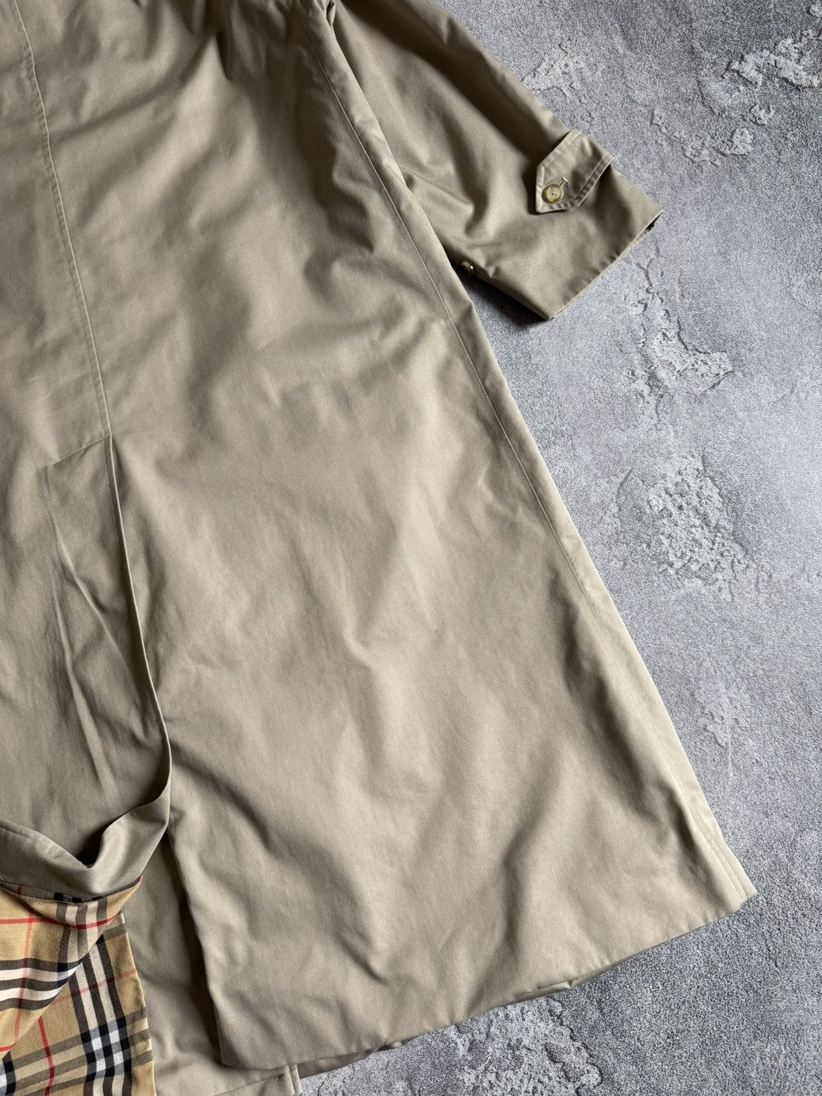 Burberry × Burberry Prorsum × Vintage Burberry 14Long burberrys beige trench coat light jacket 90s Size XL / US 12-14 / IT 48-50 - 20 Thumbnail