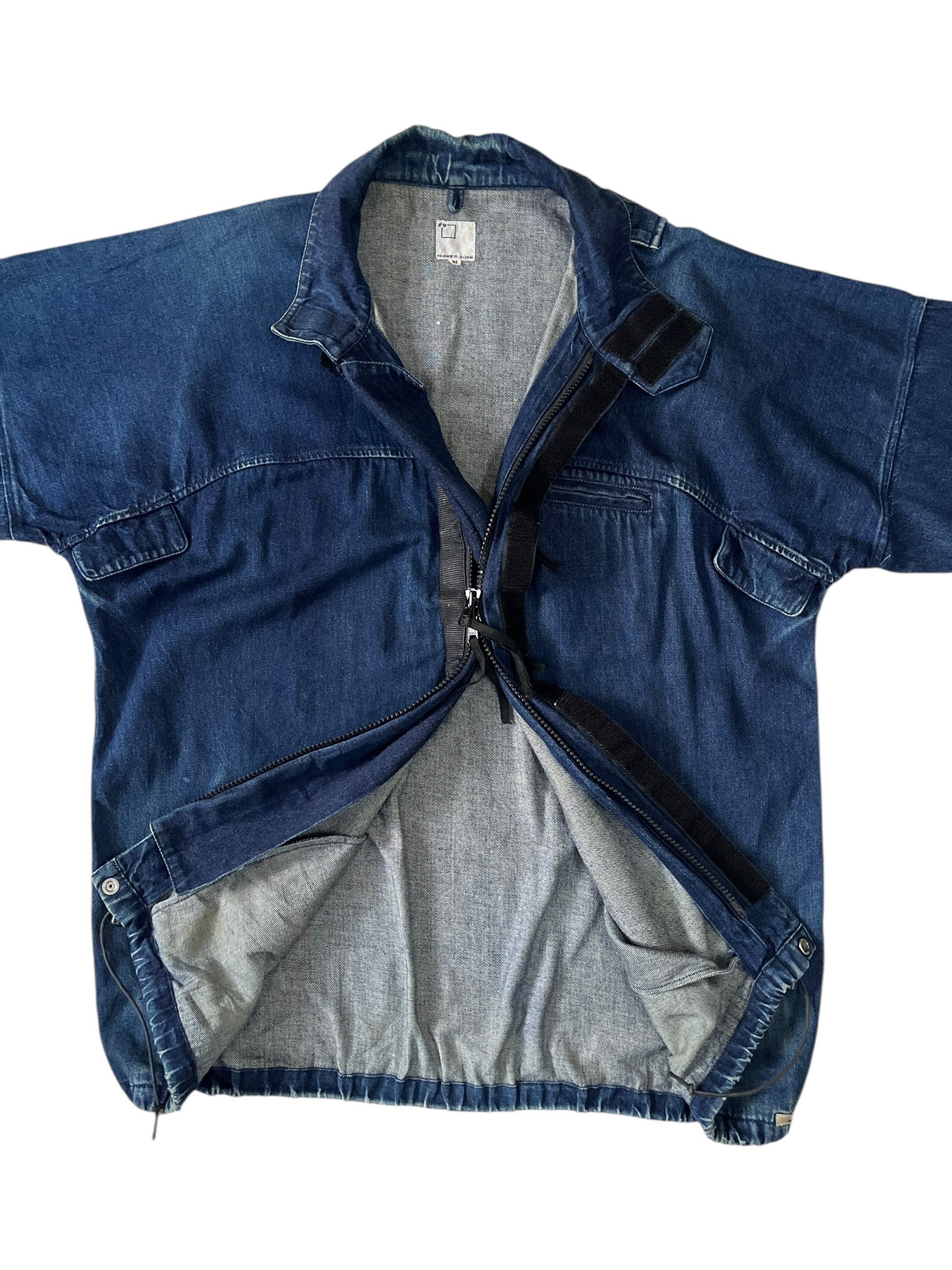 Number (N)ine Number (N)ine #9 Blue Denim Oversized Baggy Jacket Size US M / EU 48-50 / 2 - 10 Thumbnail