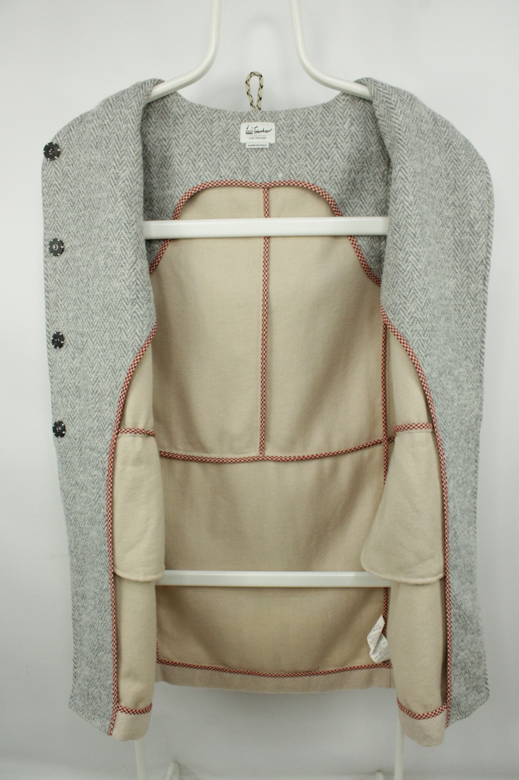 Other Luis Trenker Mohair Wool Hood Fur Sleeveless Coat Size M / US 6-8 / IT 42-44 - 9 Thumbnail