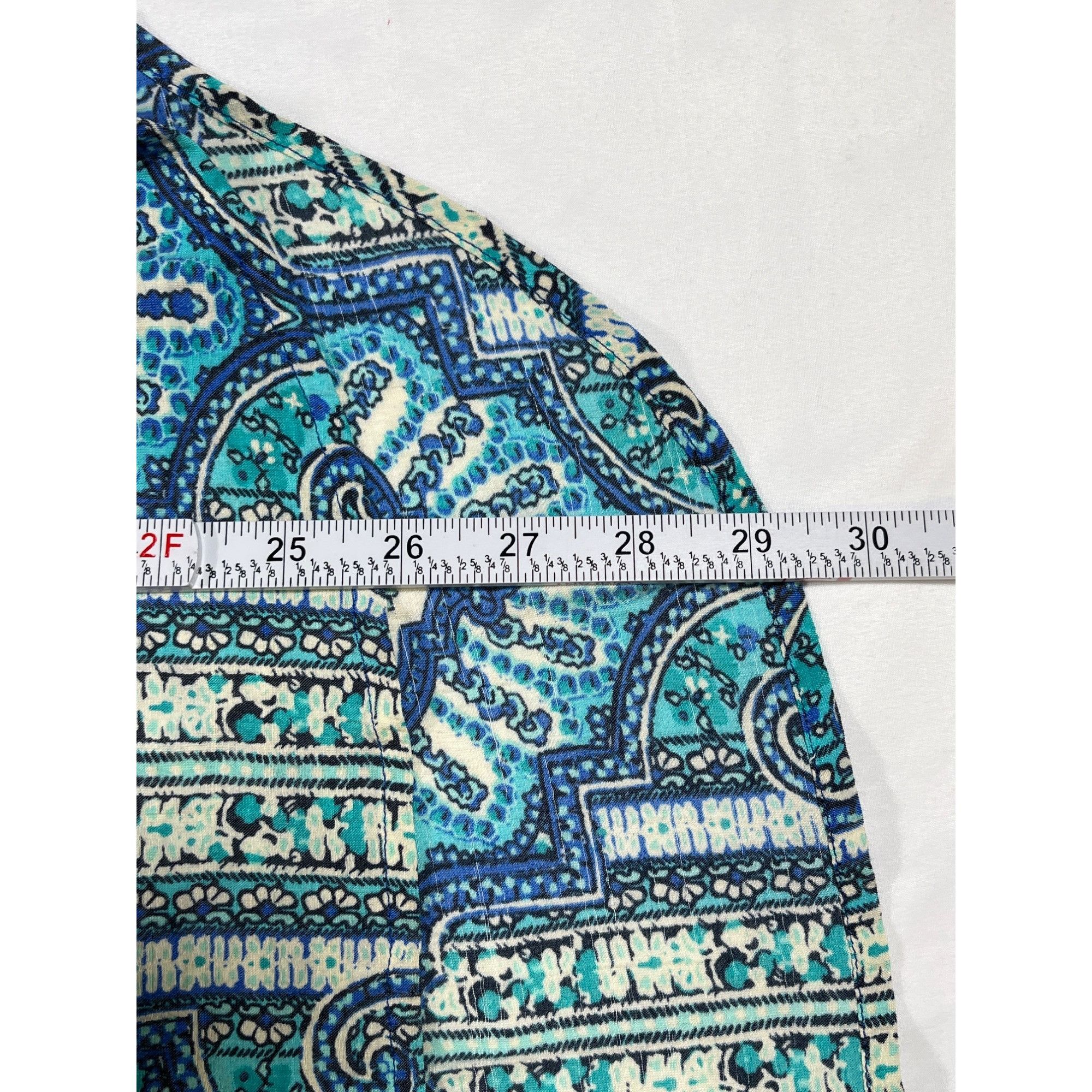 Other Kim Rogers SKU 7729 Womens Blue and Green Paisley Blouse Siz Size XL / US 12-14 / IT 48-50 - 6 Thumbnail
