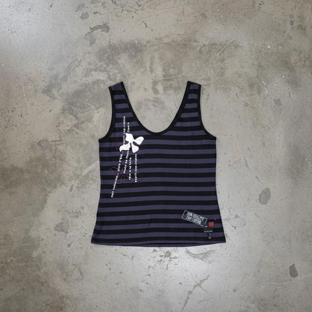 Other The Cop Copine Striped Purple Tanktop Size L / US 10 / IT 46 - 1 Thumbnail