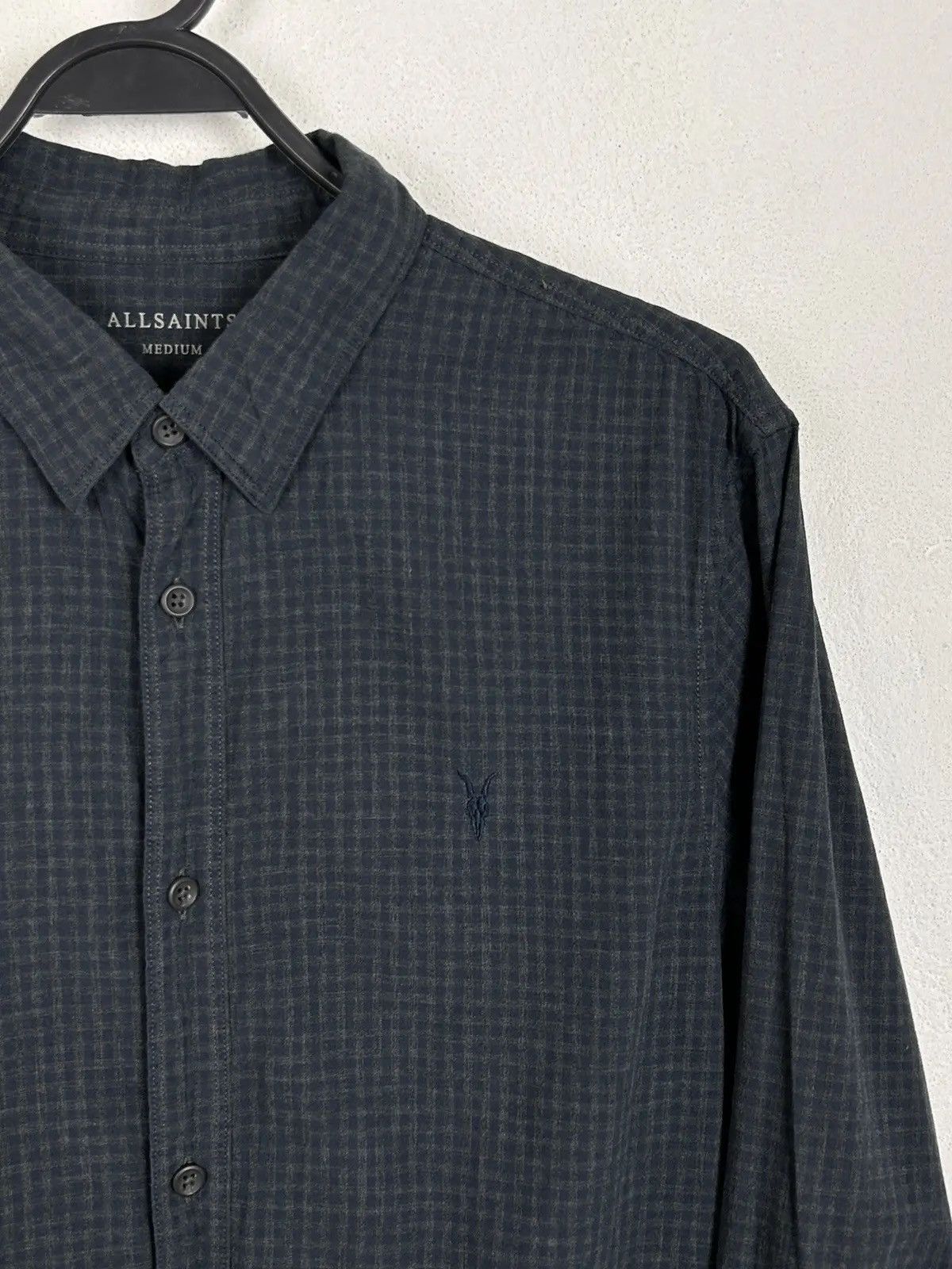 Allsaints Allsaints Quarry Allover Checkered Long Sleeve Shirt Size US M / EU 48-50 / 2 - 2 Thumbnail