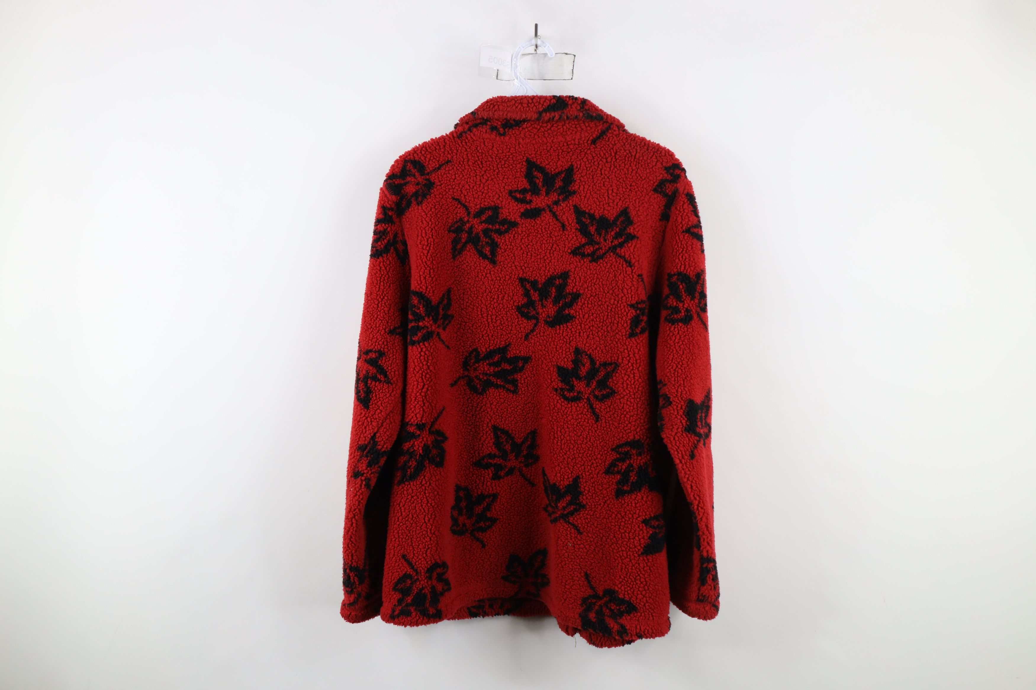 Vintage Vintage 90s Streetwear Over Print Deep Pile Fleece Jacket Size XL / US 12-14 / IT 48-50 - 8 Thumbnail
