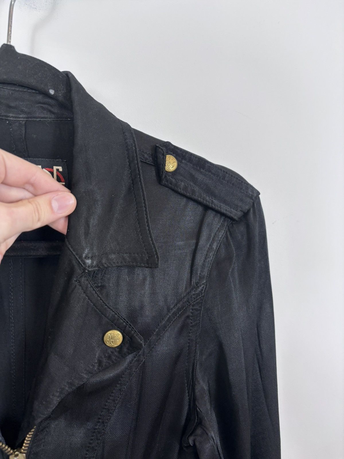 Jean Paul Gaultier Vintage Jean Paul Gaultier Women’s Black Biker Jacket Size S / US 4 / IT 40 - 6 Thumbnail
