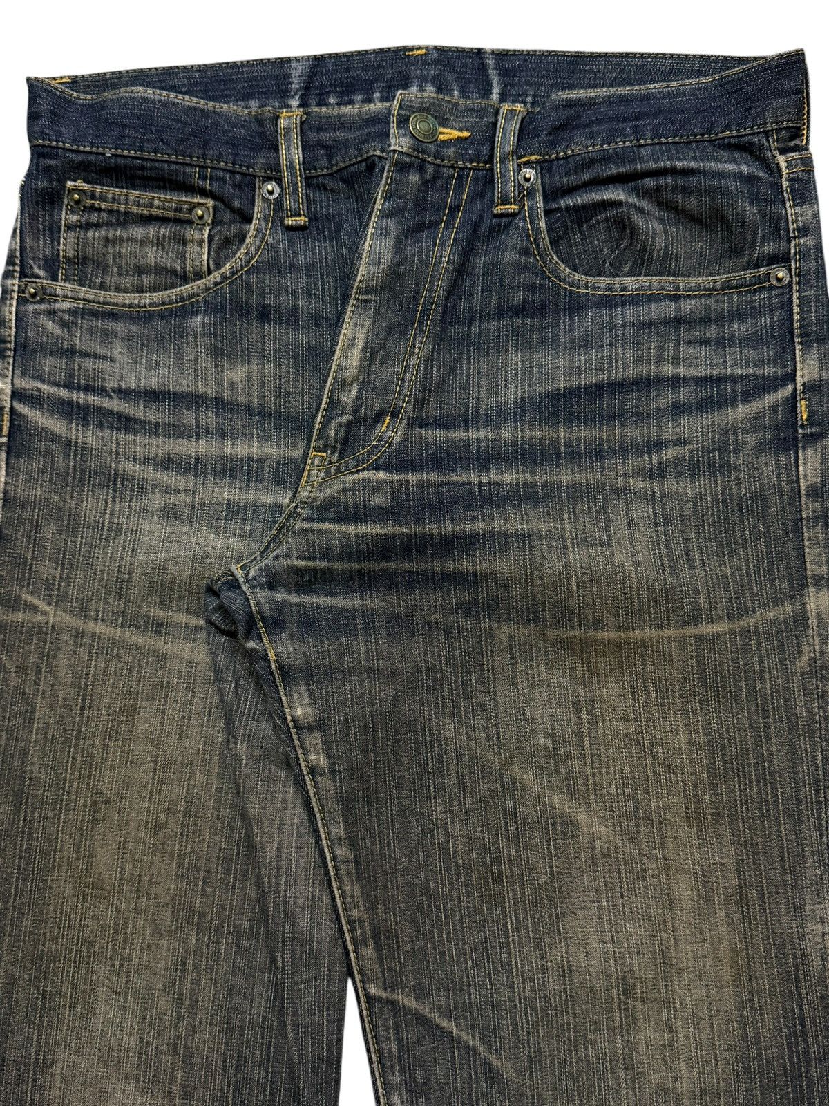 14th Addiction Vintage Y2K Japanese Brand Mud Wash Whisker Regular Straight Size US 32 / EU 48 - 3 Thumbnail