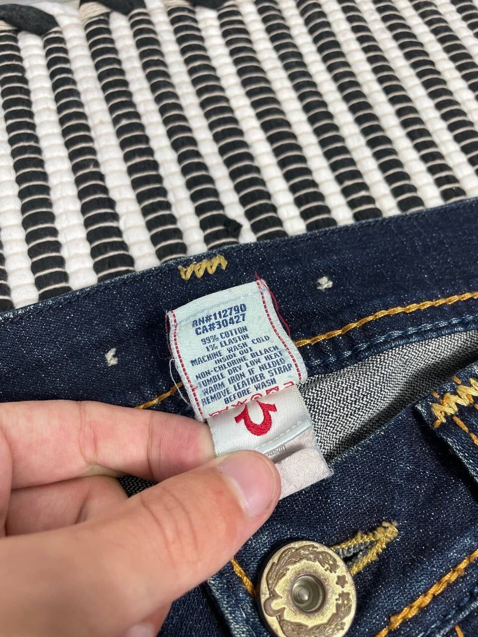 True Religion Vintage Crazy True Religion Flared Denim Jeans Y2K Size 30" / US 8 / IT 44 - 9 Thumbnail