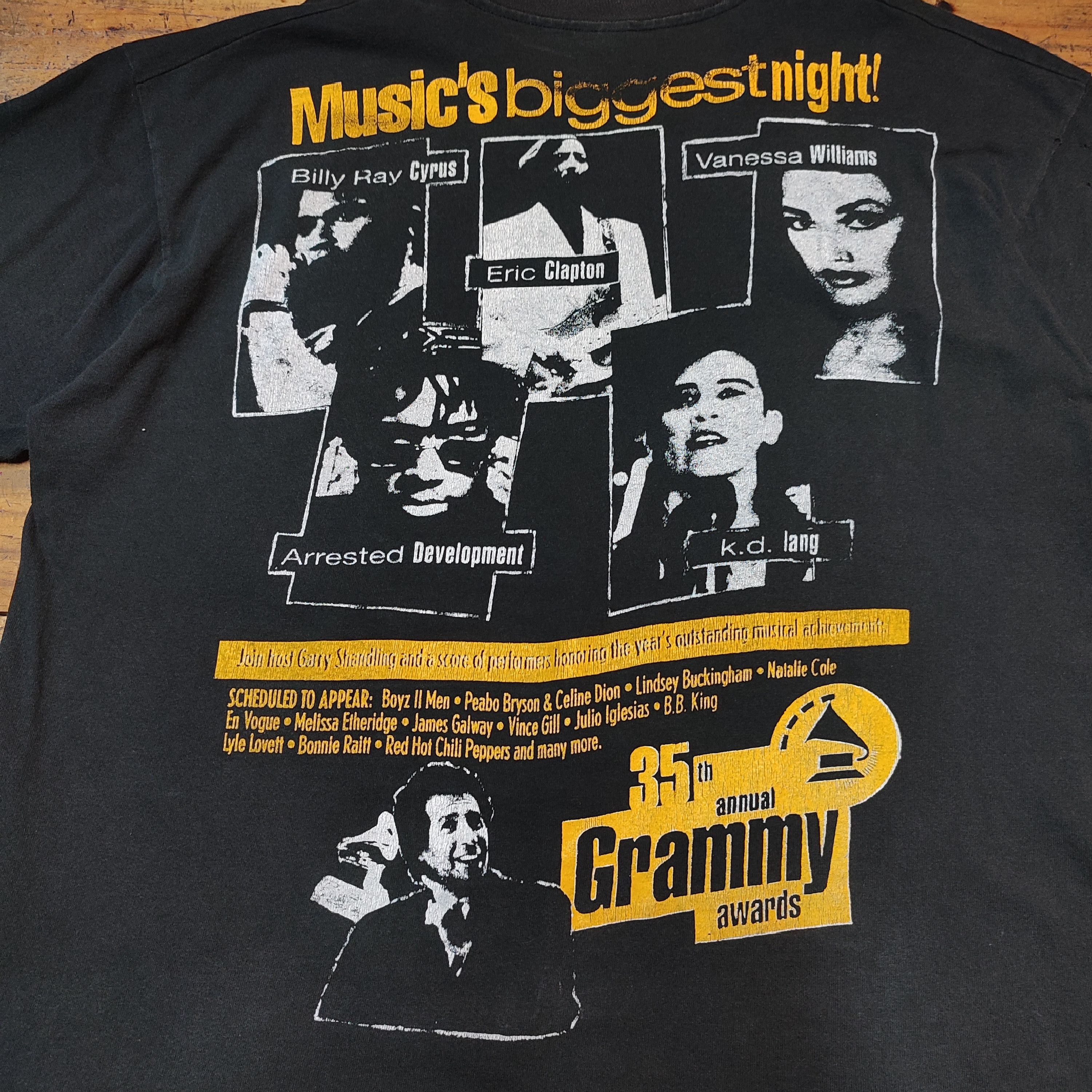 Vintage :🔥RARE🔥 Vintage 1993 Grammy Awards T-Shirt T-shirt Size US XL / EU 56 / 4 - 6 Thumbnail