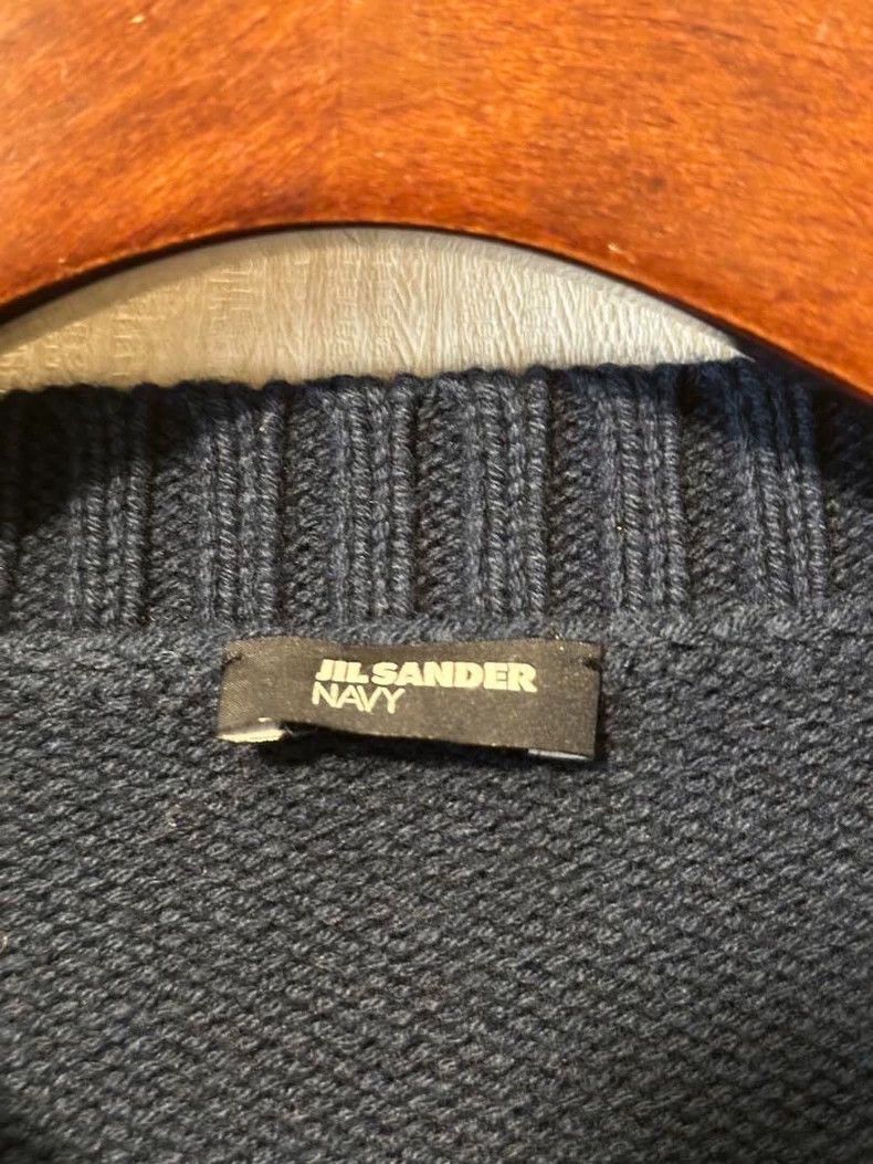Jil Sander Jil Sander Wool cotton knitted sweater top Size XL / US 12-14 / IT 48-50 - 7 Thumbnail