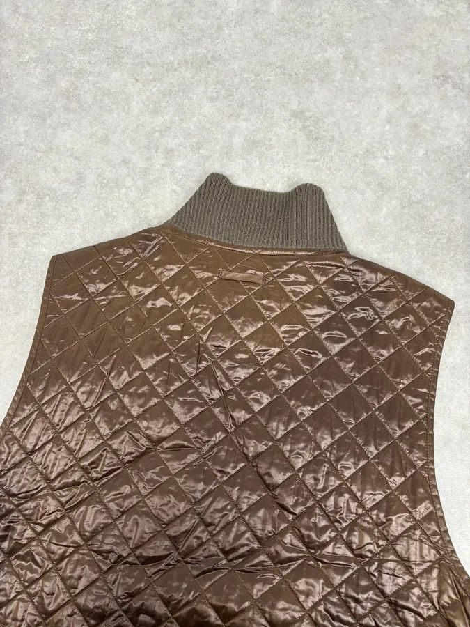 Dolce & Gabbana 2000s Dolce & Gabbana Brown Quilted Nylon Vest Size US M / EU 48-50 / 2 - 8 Thumbnail