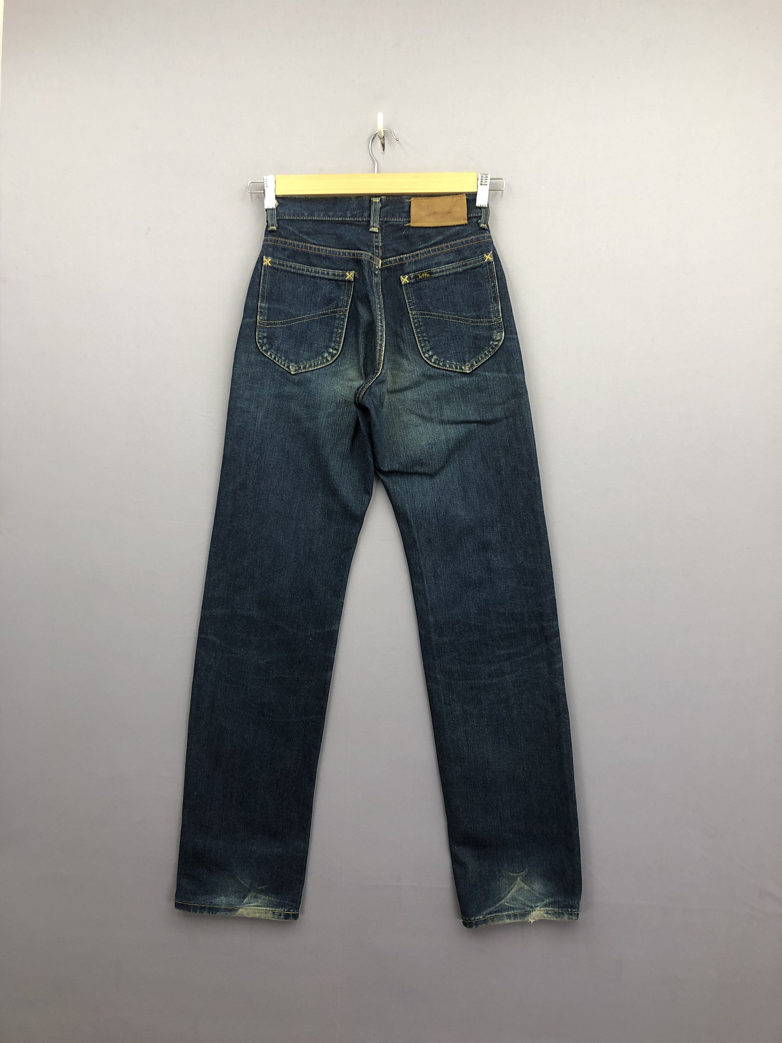 Lee Vintage 80s Lee Rider Selvedge Jeans Faded Light Wash Denim Size 24" / US 00 / IT 34 - 2 Thumbnail