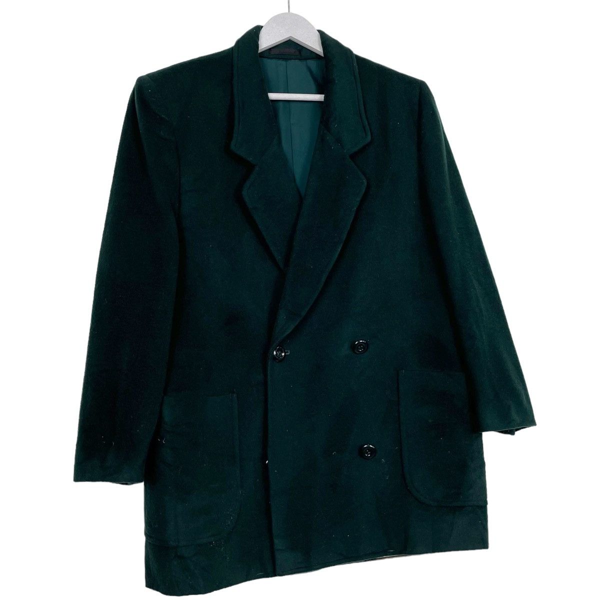 Burberry Prorsum × Vintage 💥VINTAGE BURBERRYS EMERALD GREEN WOOL JACKET COAT Size US M / EU 48-50 / 2 - 3 Thumbnail
