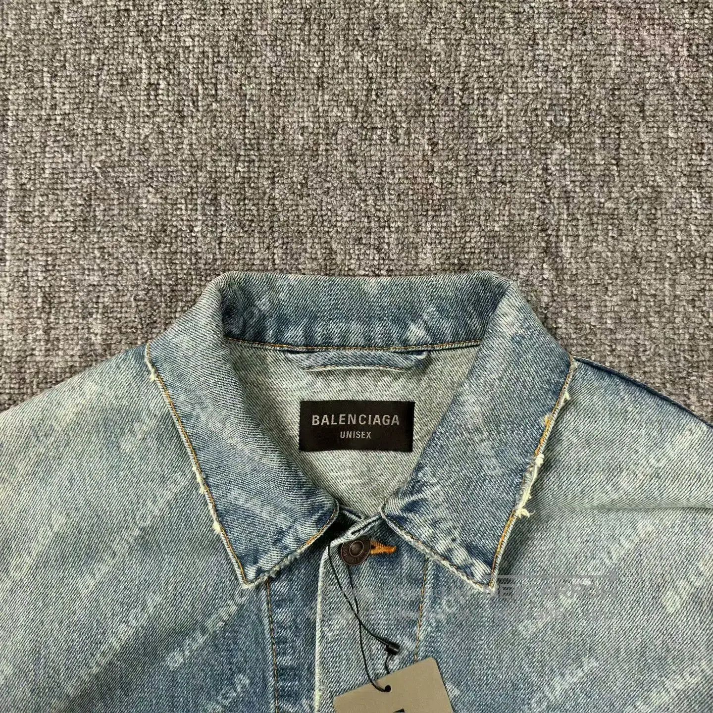 Balenciaga balenciaga blue distressed denim jacket xs. Size US XS / EU 42 / 0 - 3 Thumbnail
