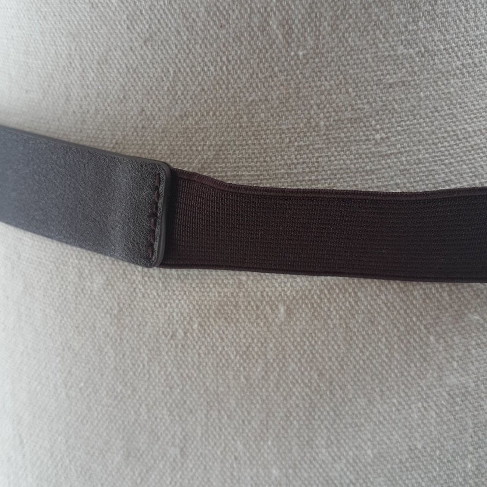 Ann Taylor Ann Taylor Loft Burgundy Red Faux Leather Gold Buckle Size S Size ONE SIZE - 10 Thumbnail