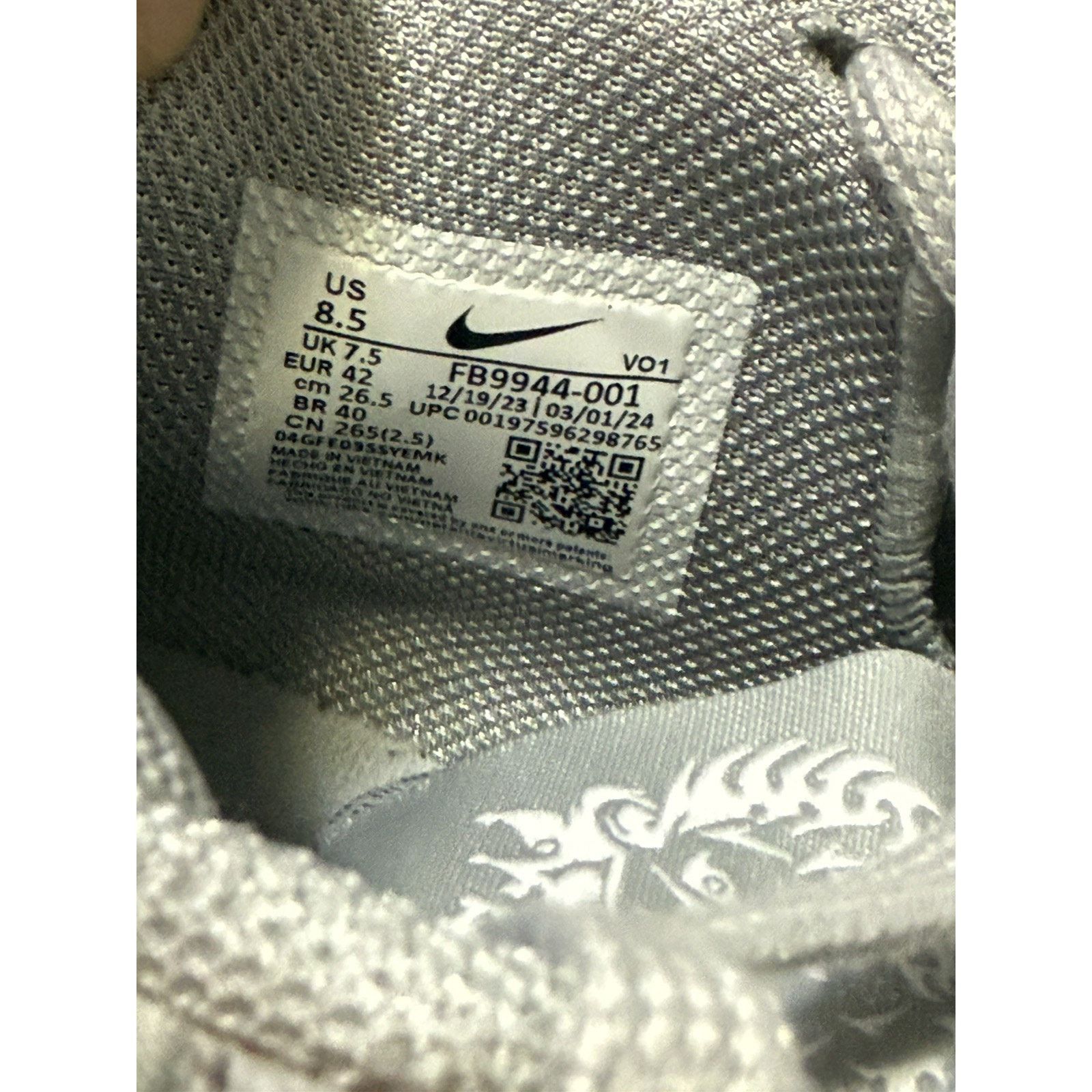 Nike Lebron Witness VIII TB Wolf Grey Men Size 8.5 , Wmn Sz 10 Size US 8.5 / EU 41-42 - 5 Thumbnail