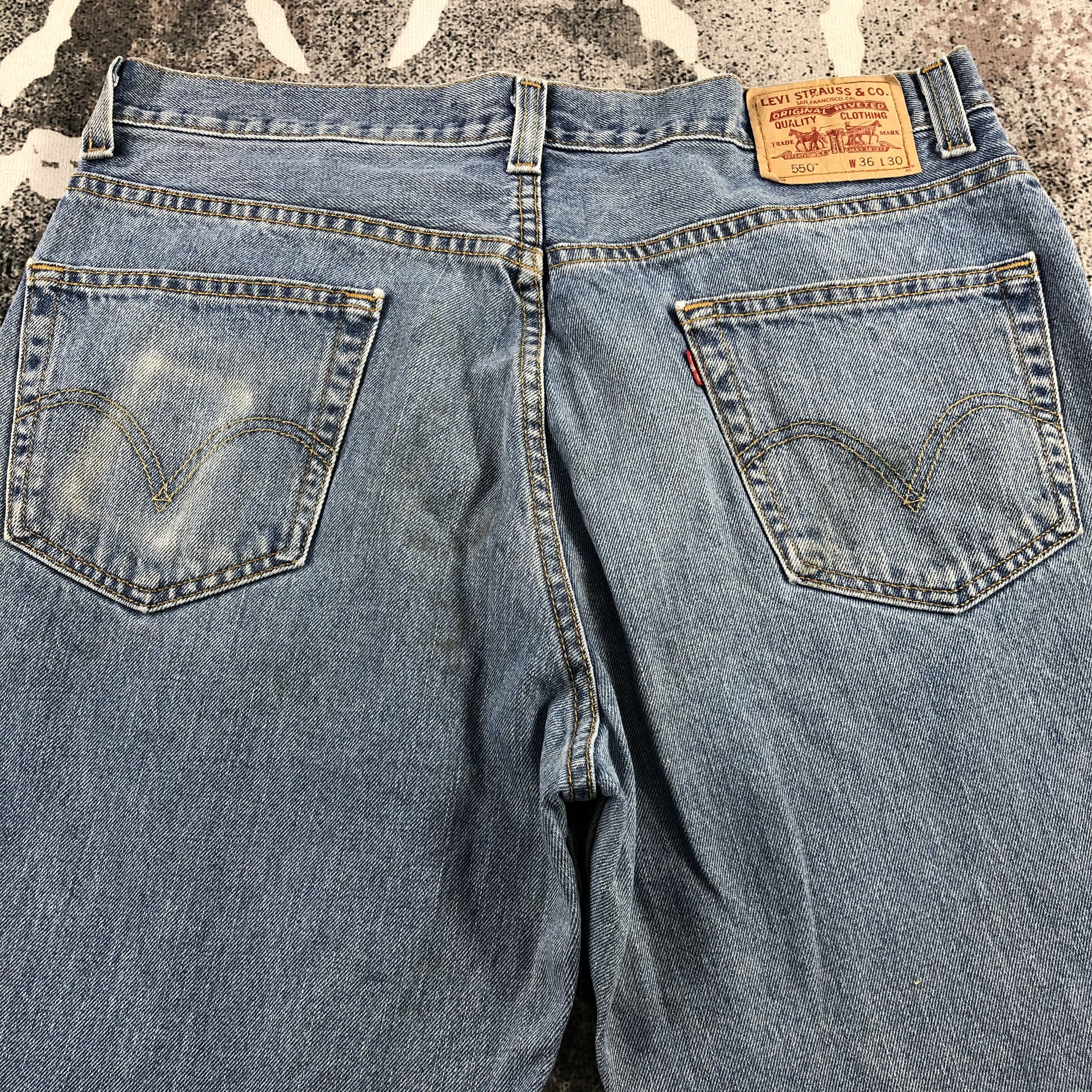 Levi's Vintage Levis 550 Jeans Relaxed Fit Denim KJ1023 Size US 36 / EU 52 - 4 Thumbnail