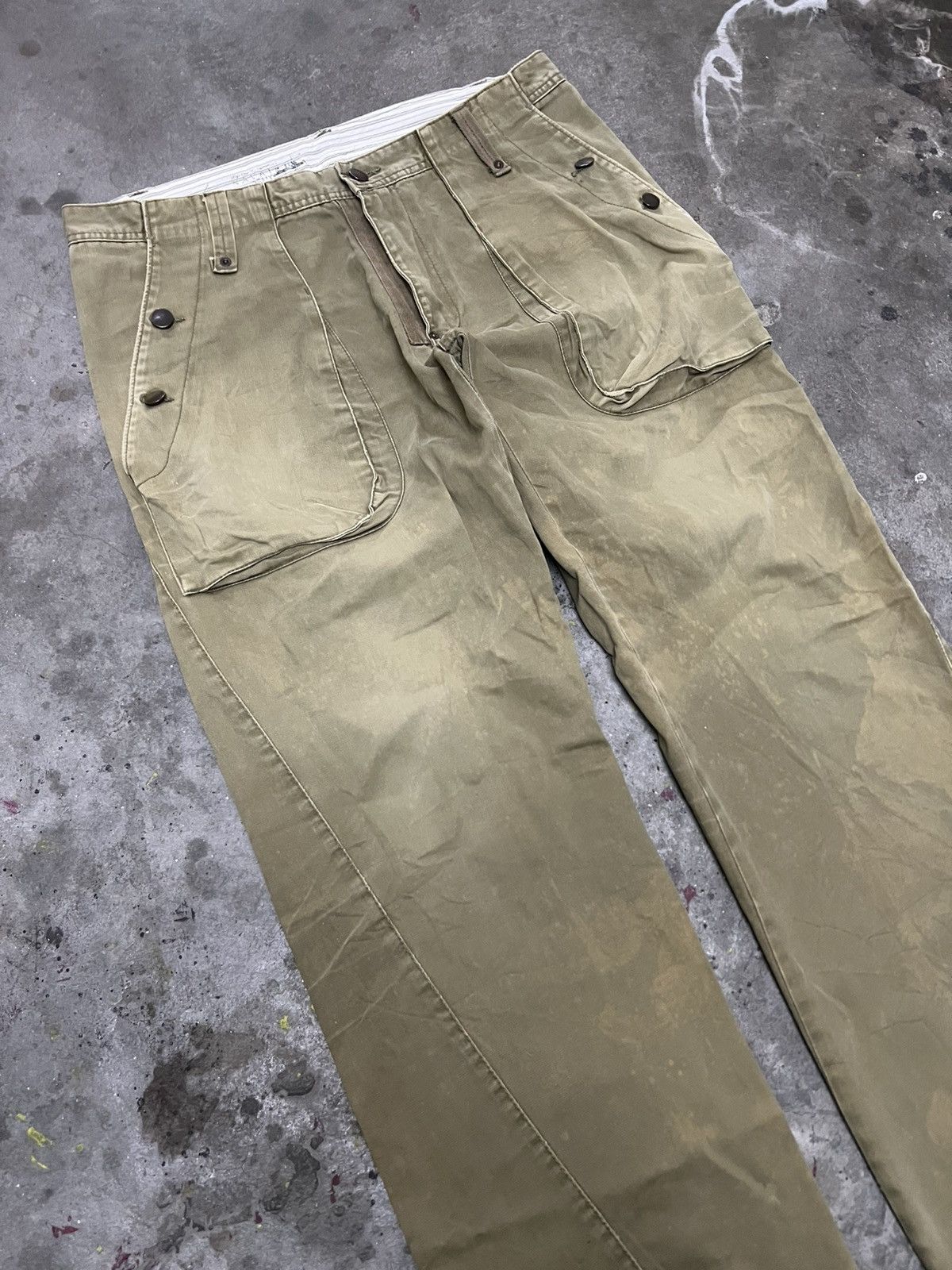 Designer × Japanese Brand BUSH PANT FADED BROWN BY H&M DENIM PANT Size US 34 / EU 50 - 6 Thumbnail