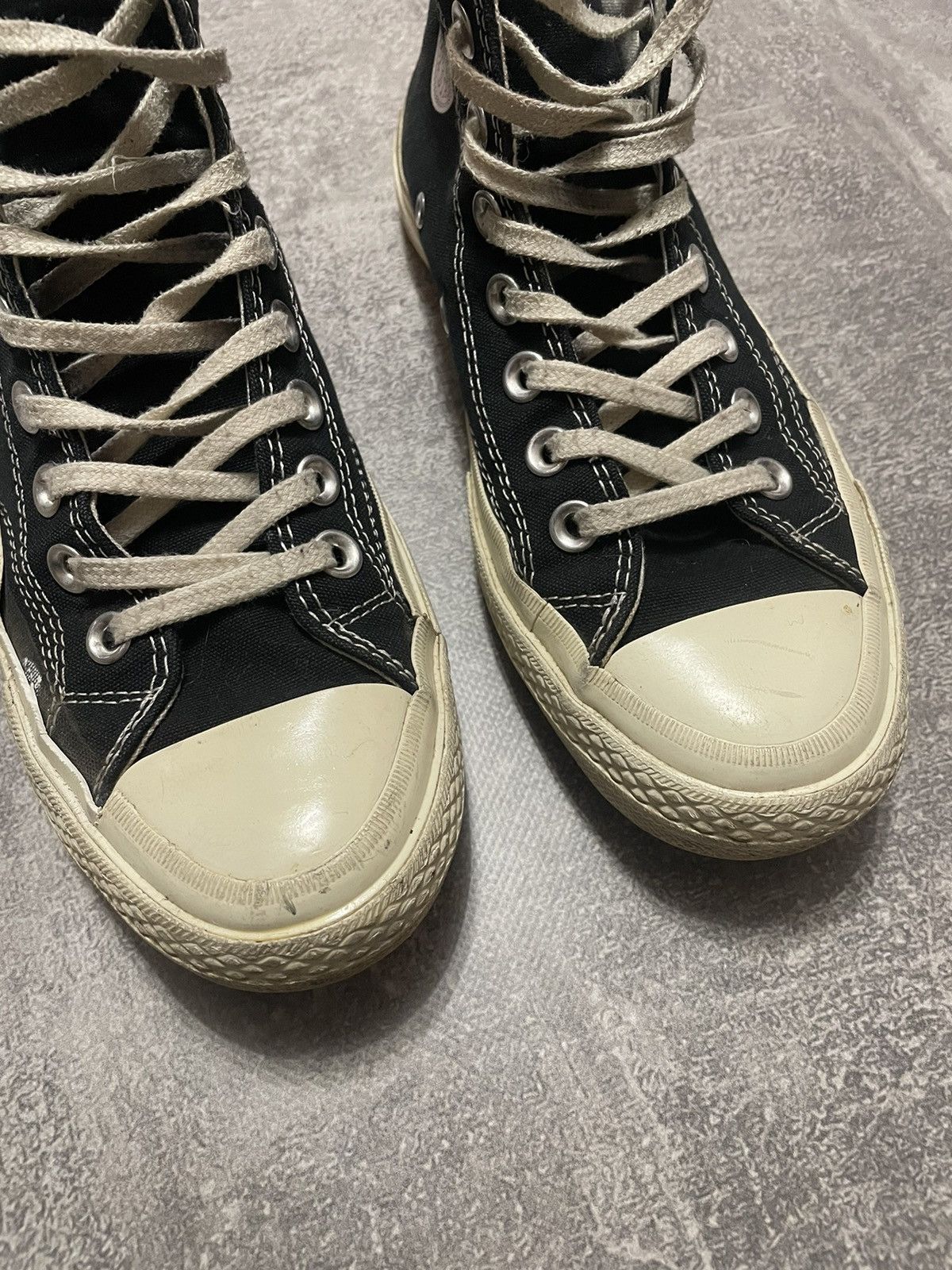 Comme des Garcons × Converse × Vintage Comme Des Garcons CDG PLAY X Converse Chuck Taylor High 39 Size US 6 / EU 39 - 5 Thumbnail