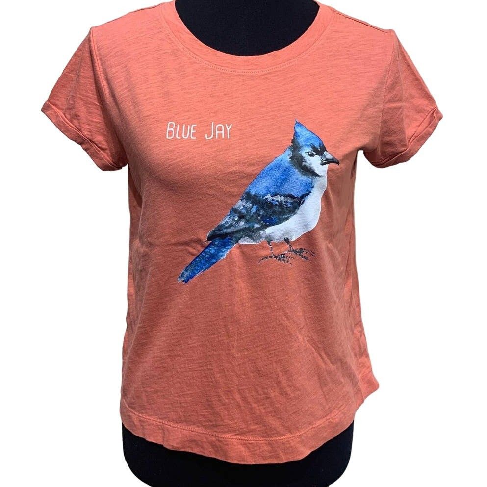 Other Wingspan Inspired Women's Small Upcycled Blue Jay Tee Size ONE SIZE - 1 Thumbnail