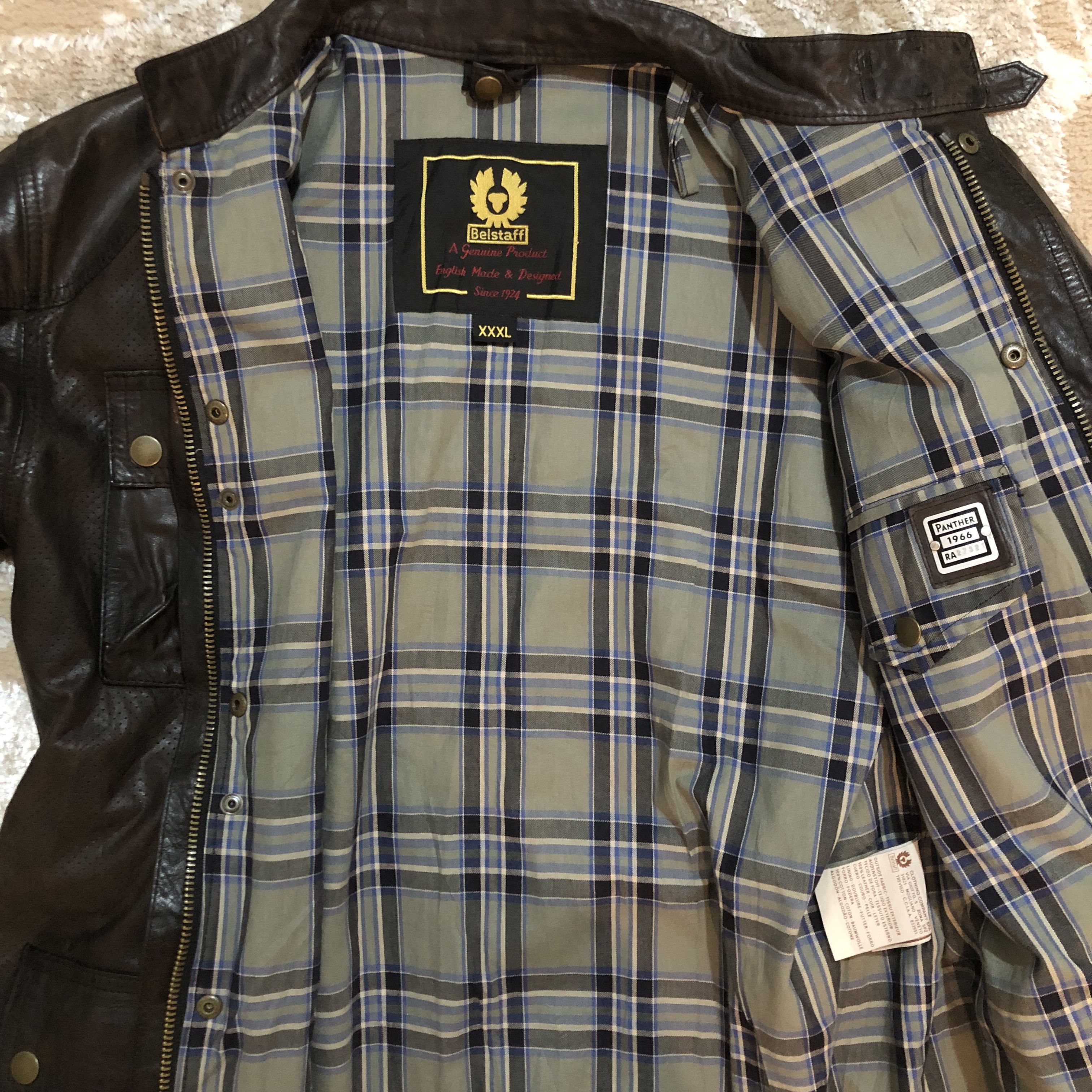 Belstaff Belstaff Panther Leather Jacket Dark Brown Vintage Leather Size US XXL / EU 58 / 5 - 11 Thumbnail