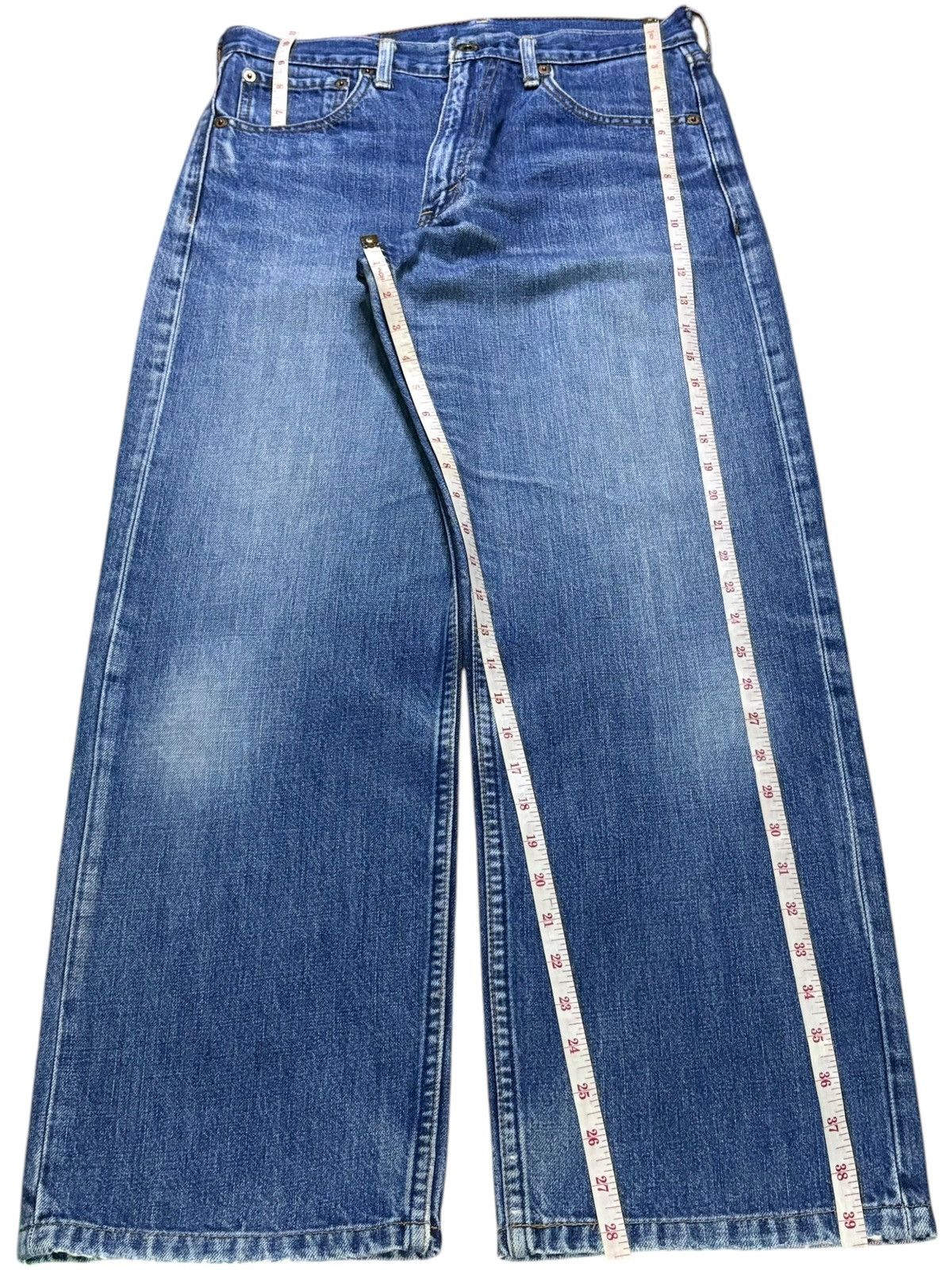 Japanese Brand × Levi's Vintage 90s Levis 503 Japan Faded Wash Loose Baggy Jeans Size US 30 / EU 46 - 13 Thumbnail