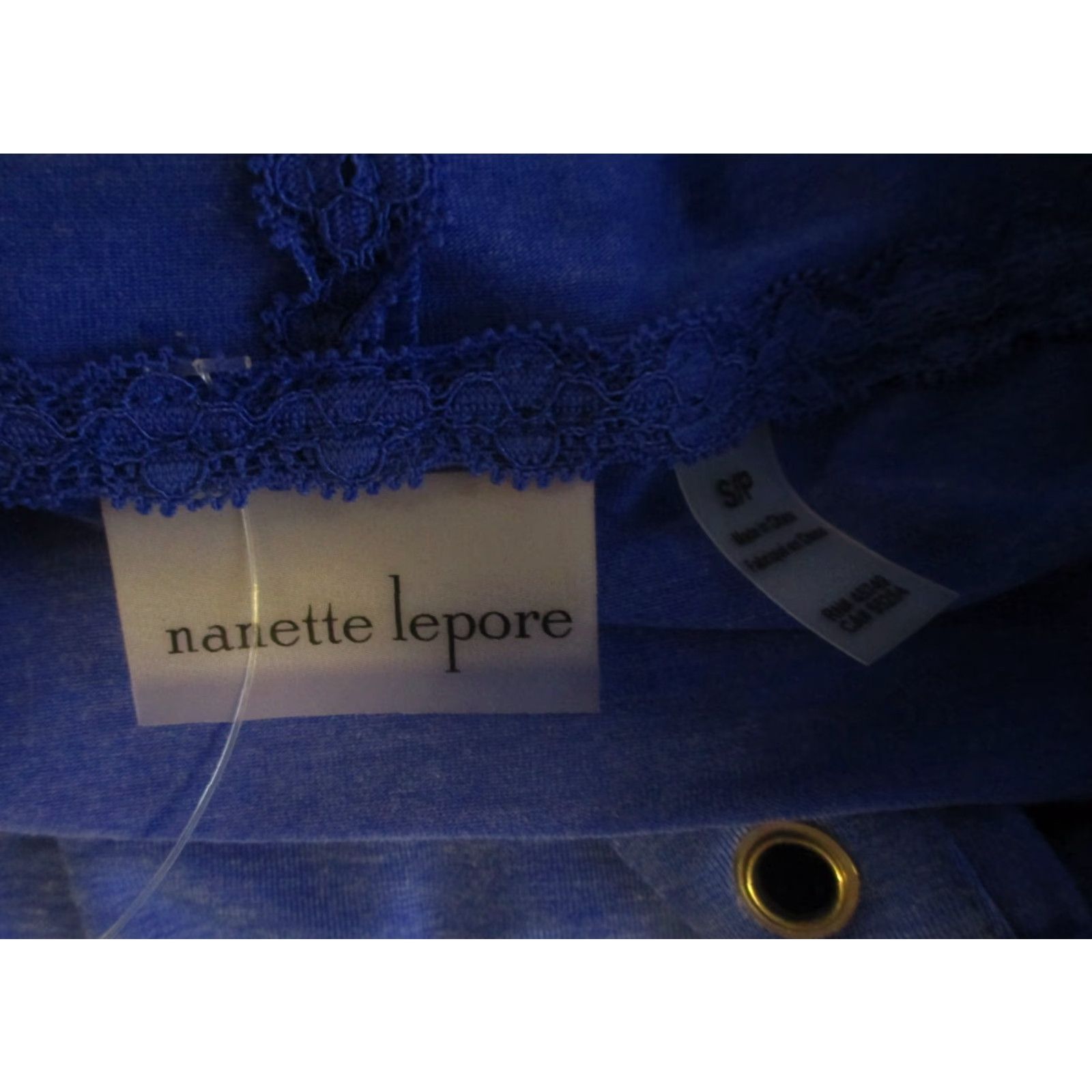 Nanette Lepore NANETTE LEPORE Blue Lyocell Blend Rope Tie Hoodie Women's S/P Size S / US 4 / IT 40 - 6 Thumbnail