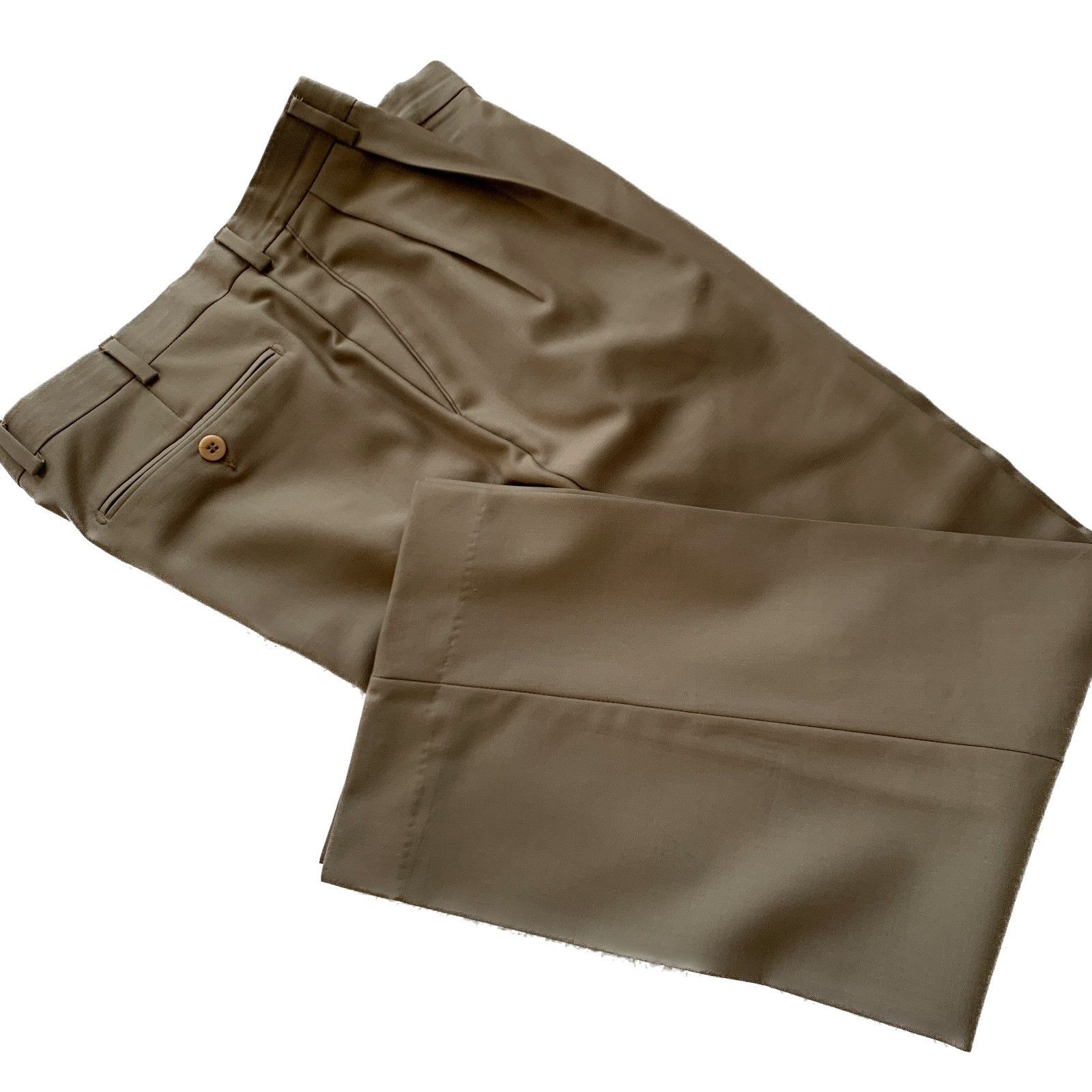 Zanella Zanella $350 Dress Pants Mens Size 33 Bennett Double Pleated Size 34S - 1 Thumbnail