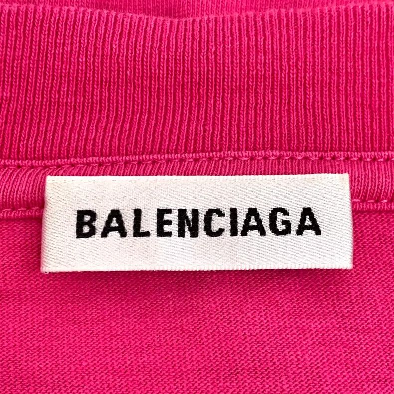 Balenciaga Balenciaga Pink logo monogram crewneck short sleeve T-shir Size US S / EU 44-46 / 1 - 6 Thumbnail