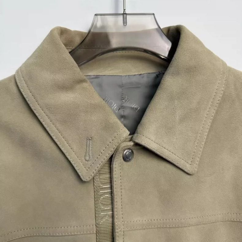Dior Dior Beige Suede Leather Jacket New-2505 Size US L / EU 52-54 / 3 - 4 Thumbnail