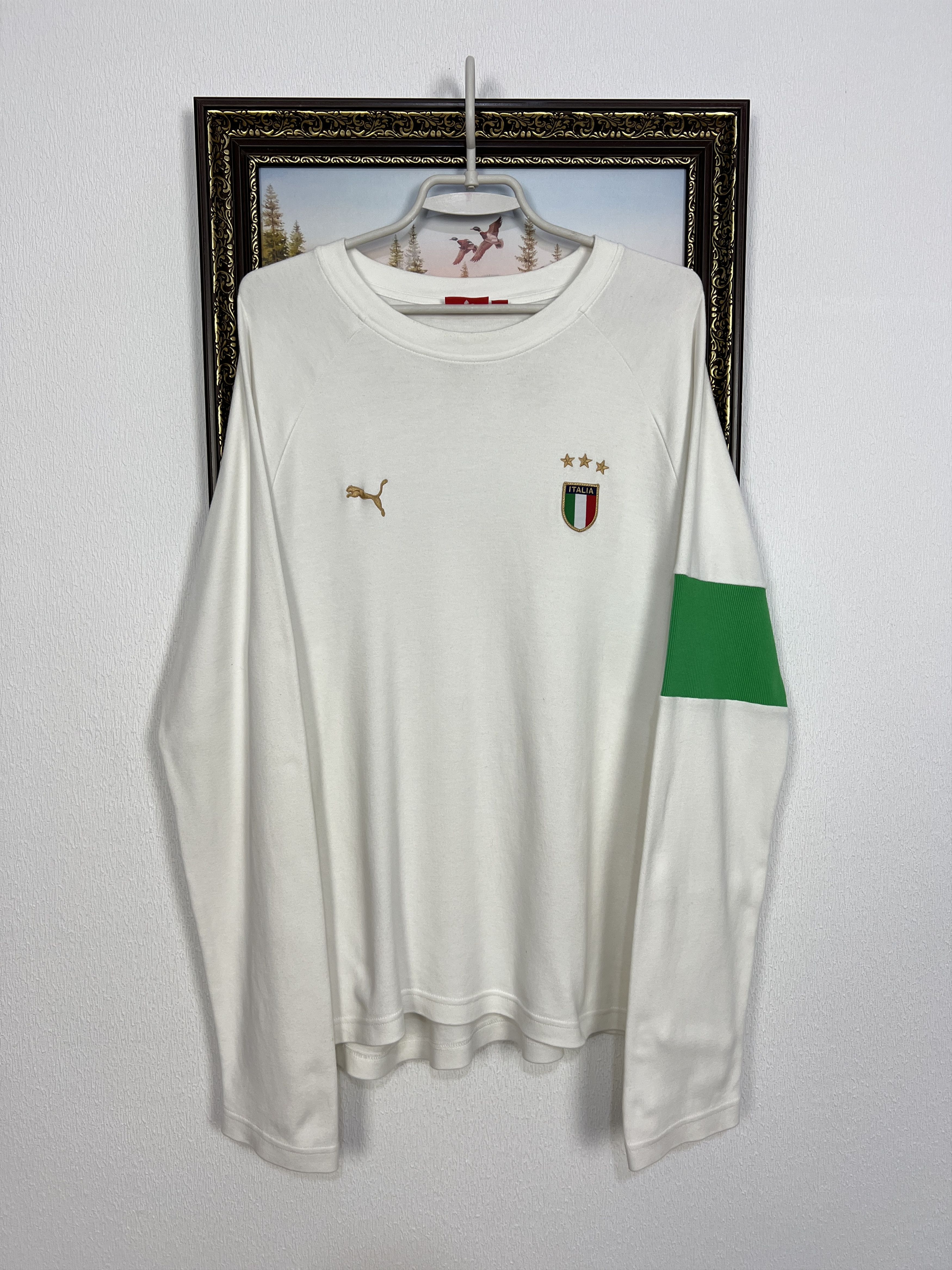 Puma Vintage Italy Football Train Long Sleeve Shirt Soccer Maglia Size US L / EU 52-54 / 3 - 1 Thumbnail