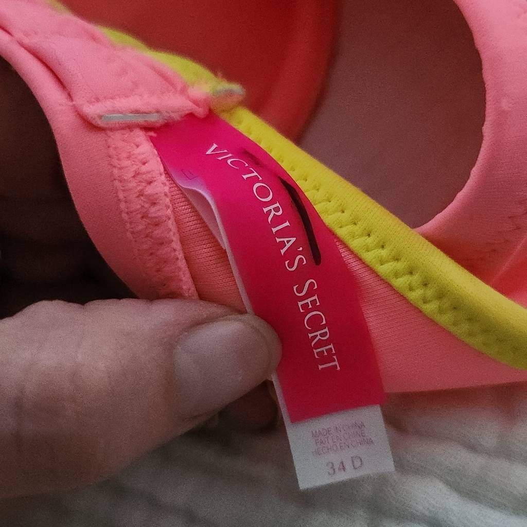 Victoria's Secret Victoria's Secret Women's Size 34D Pink Yellow Padded Underw Size M / US 6-8 / IT 42-44 - 6 Thumbnail