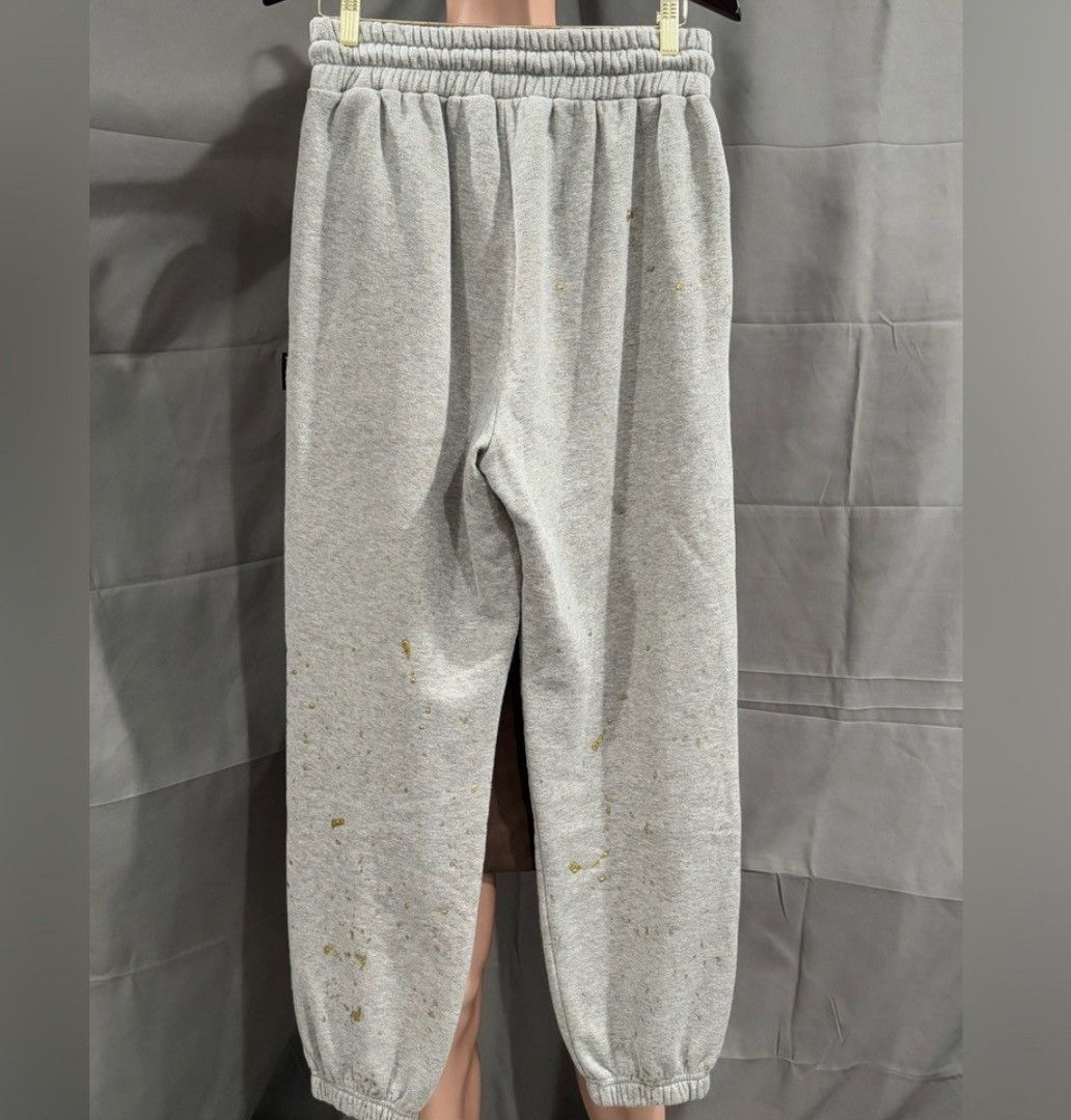 Palm Angels PALM ANGELS PXP Painted Classic Sweatpants MELANGE GREY Sz M Size US 32 / EU 48 - 5 Thumbnail