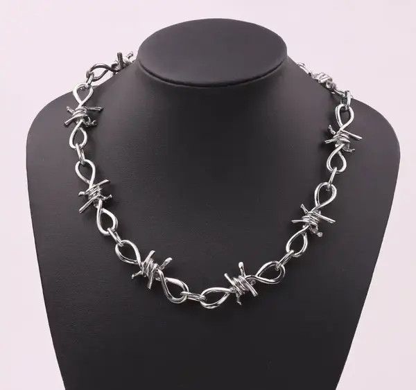 Jewelry Yoshimi x Kawa Barbed wire thorns punk choker necklace Size ONE SIZE - 5 Thumbnail
