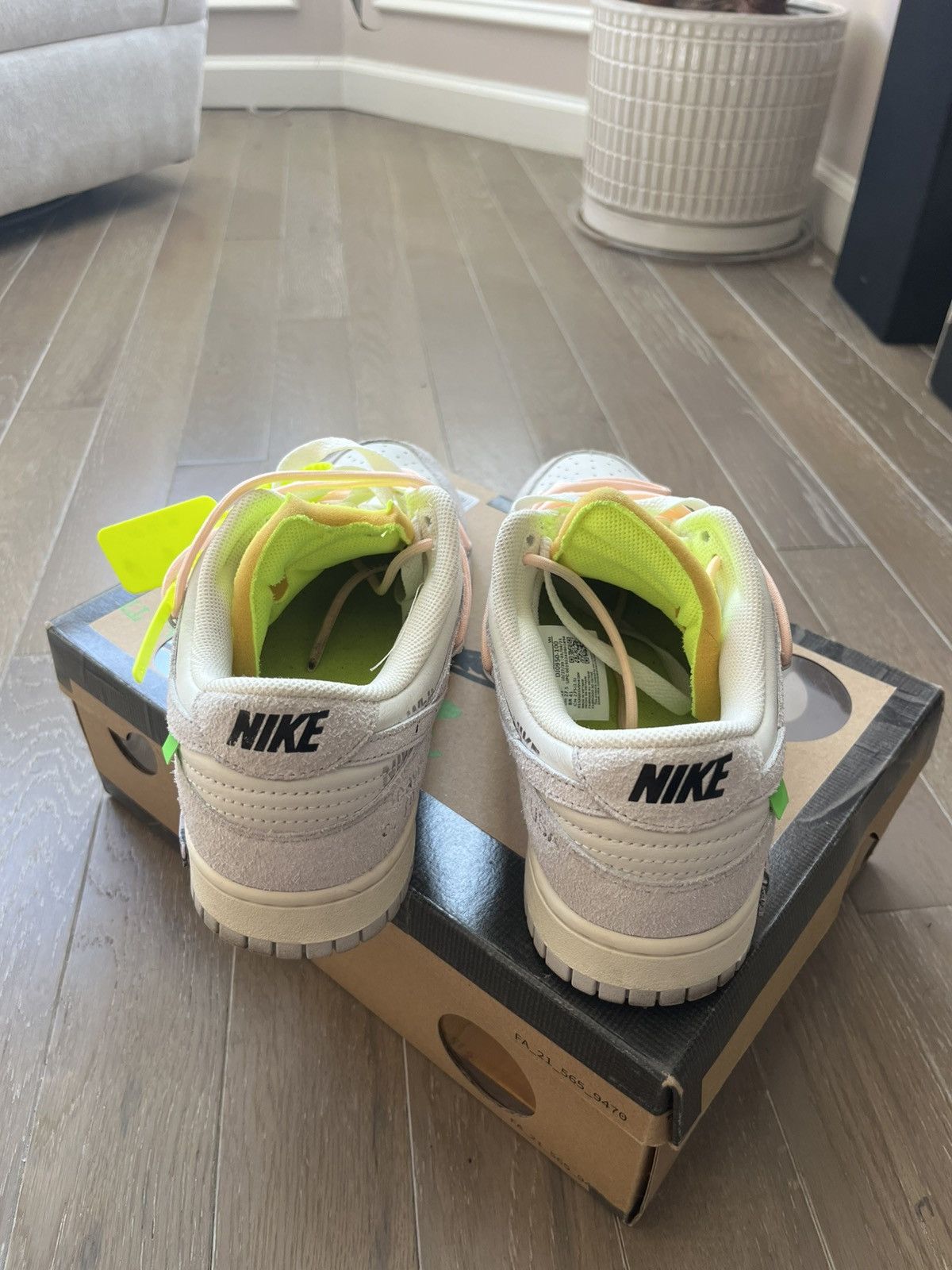 Nike × Off-White Nike x Off White Dunk Lot 12 Size US 9.5 / EU 42-43 - 4 Thumbnail