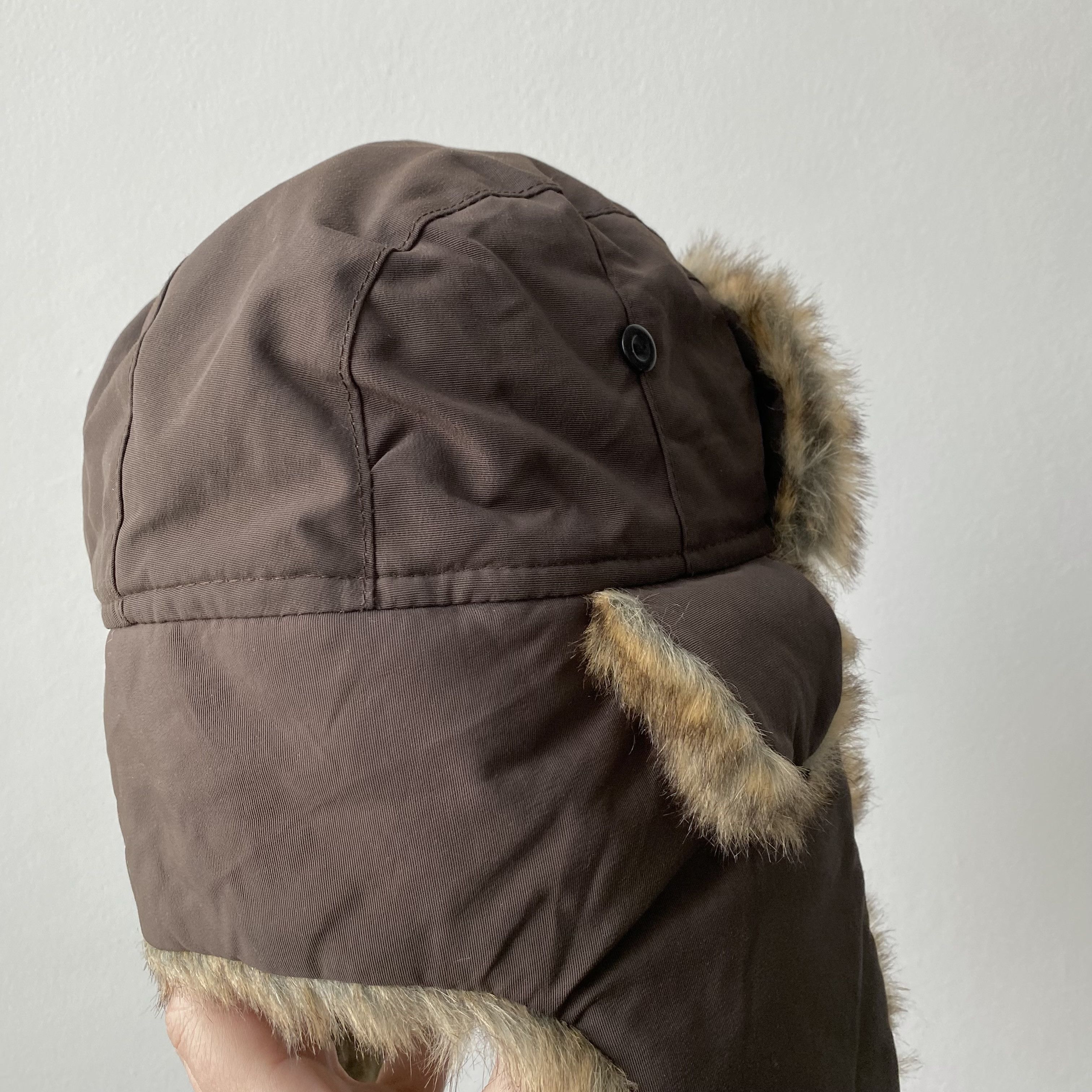 If Six Was Nine Vintage 90s Style Brown Trapper Fur Ushanka Winter Hat Y2k Size ONE SIZE - 3 Thumbnail