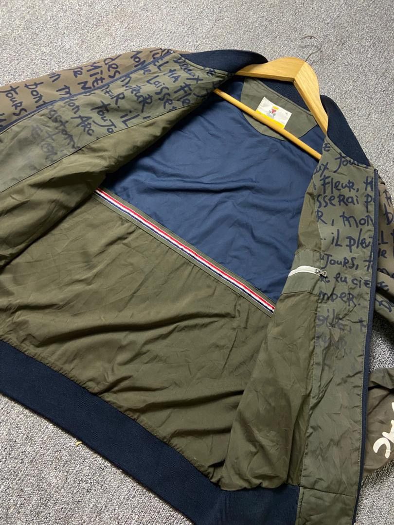 Jean Charles De Castelbajac Castelbajac All Over Printed Script Bomber Jacket (183) Size US M / EU 48-50 / 2 - 8 Thumbnail