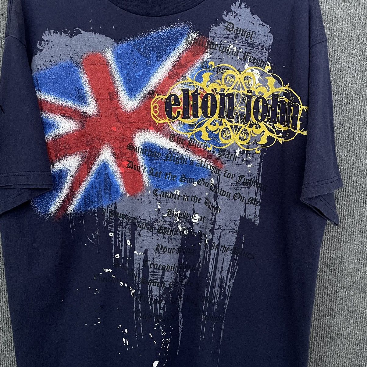 Band Tees × Vintage Vintage Y2K Elton John Tour Shirt Affliction Seditionaries Size US XL / EU 56 / 4 - 2 Thumbnail