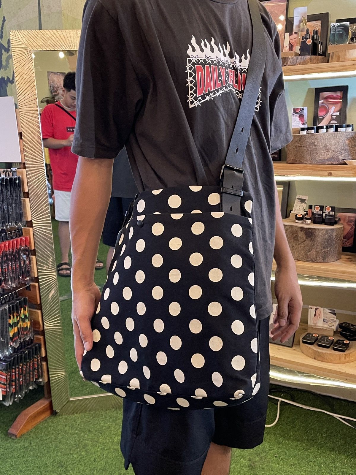 Japanese Brand Y's Yohji Yamamoto Polka Dot Bag Size ONE SIZE - 11 Thumbnail