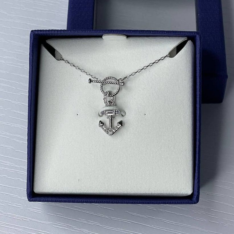 Swarovski Swarovski Travel Exclusive Anchor Rhodium Plated Necklace Size ONE SIZE - 4 Thumbnail