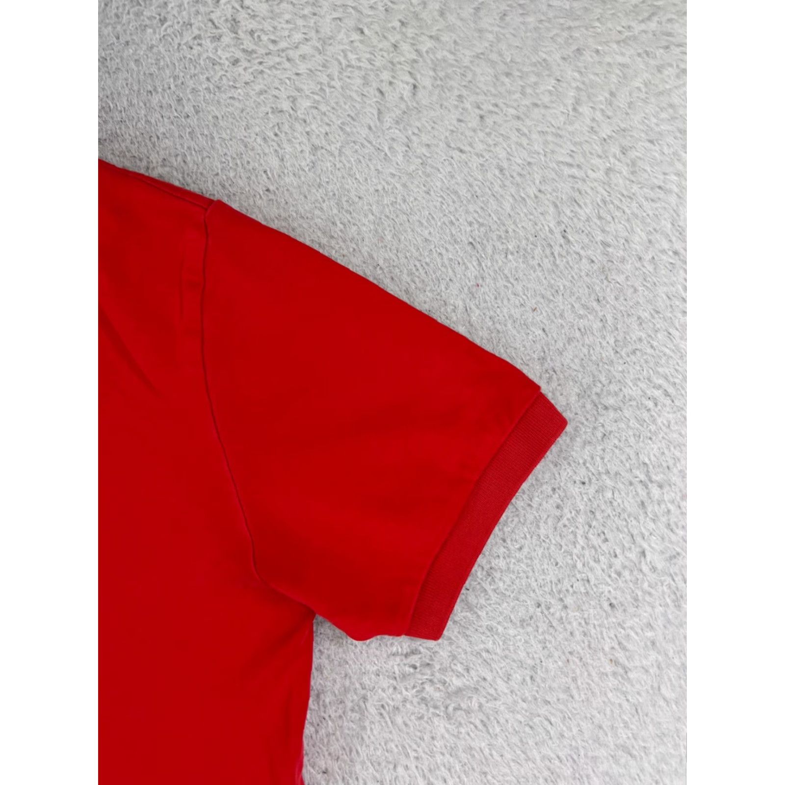 Ralph Lauren VINTAGE Ralph Lauren Polo Shirt Men Large Red 100% Cotton Jersey Polo Shirt Regular Fit Logo Embroidered Size US L / EU 52-54 / 3 - 2 Thumbnail