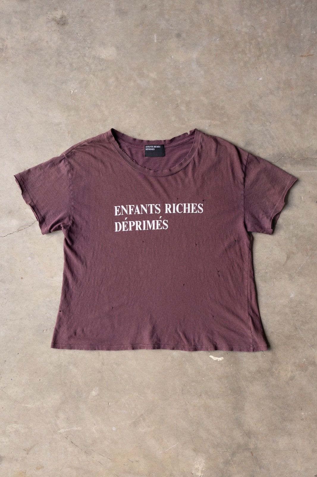 Enfants Riches Deprimes Burgandy Logo Tee