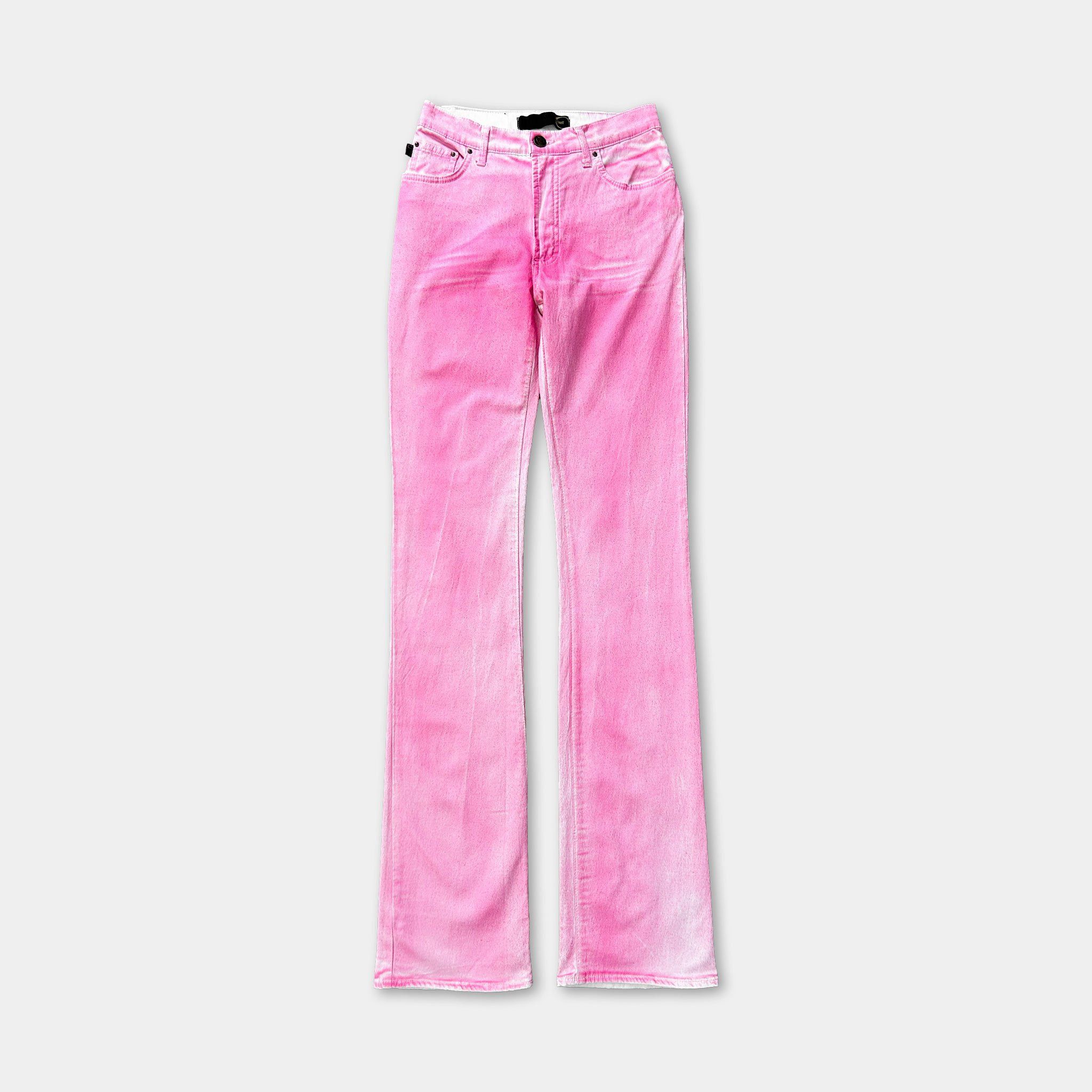 Roberto Cavalli Just Cavalli 2000's Gradient Pink Jeans Size 27" / US 4 / IT 40 - 1 Thumbnail