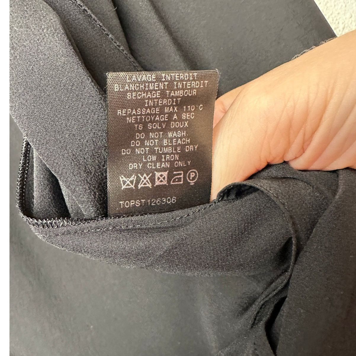 Mugler Mugler Black Silk Faux Wrap Chain Detail Blouse Women’s 12 Size XL / US 12-14 / IT 48-50 - 11 Thumbnail
