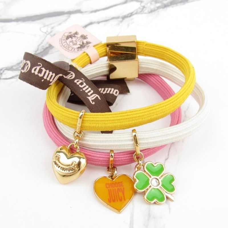 Juicy Couture NWT Juicy Couture Set Of 3 Charm Elastic Hair  display picture 1