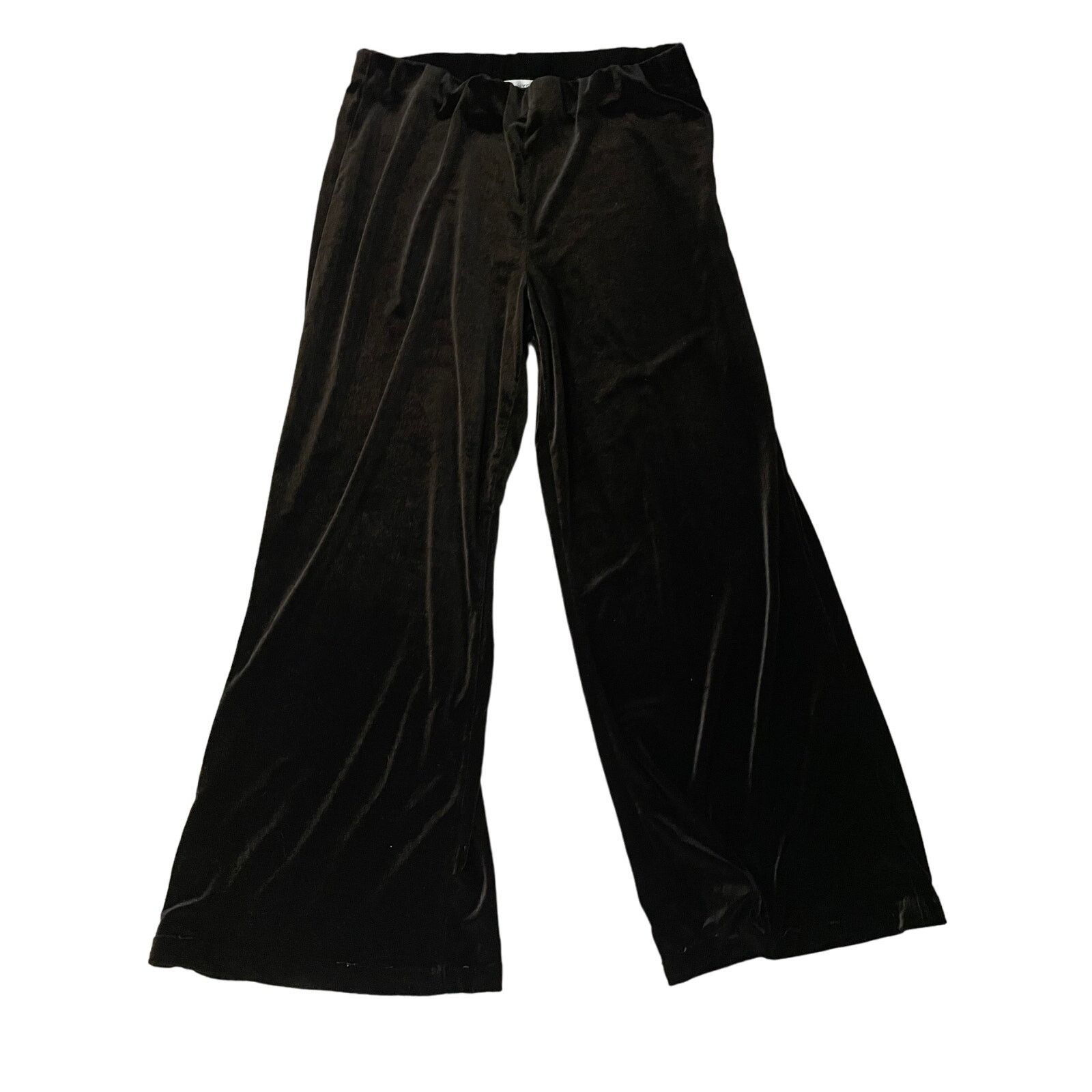 Other Vintage Peter Nygard Women’s Small Black Velour Pants Size 26" / US 2 / IT 38 - 1 Thumbnail