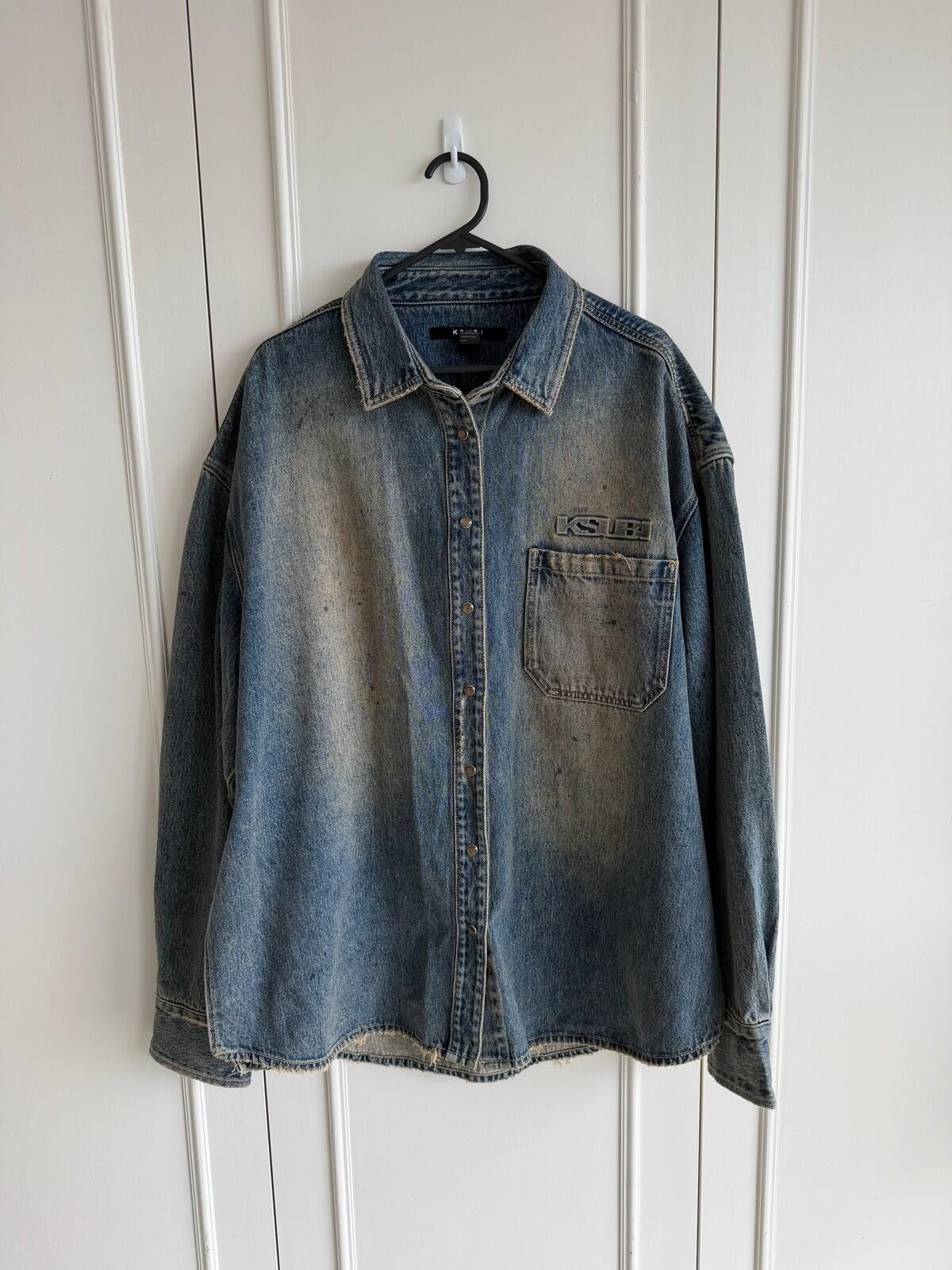 Ksubi new Ksubi womens Oversized Denim Shirt blue small 8 top Size S / US 4 / IT 40 - 1 Thumbnail