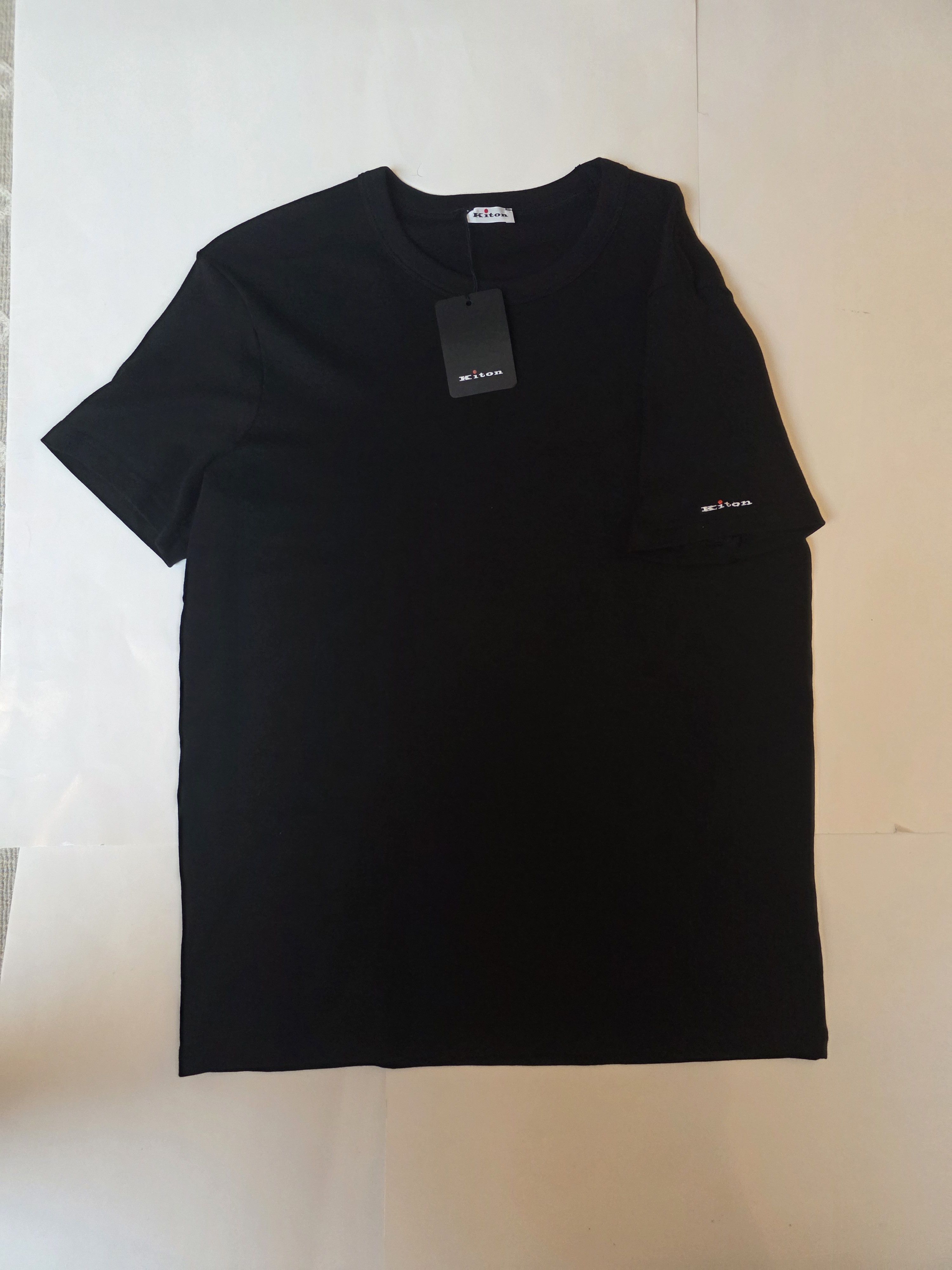 Kiton $300 Kiton Napoli Embroidered Jersey Undershirt T-shirt Size US XL / EU 56 / 4 - 1 Thumbnail