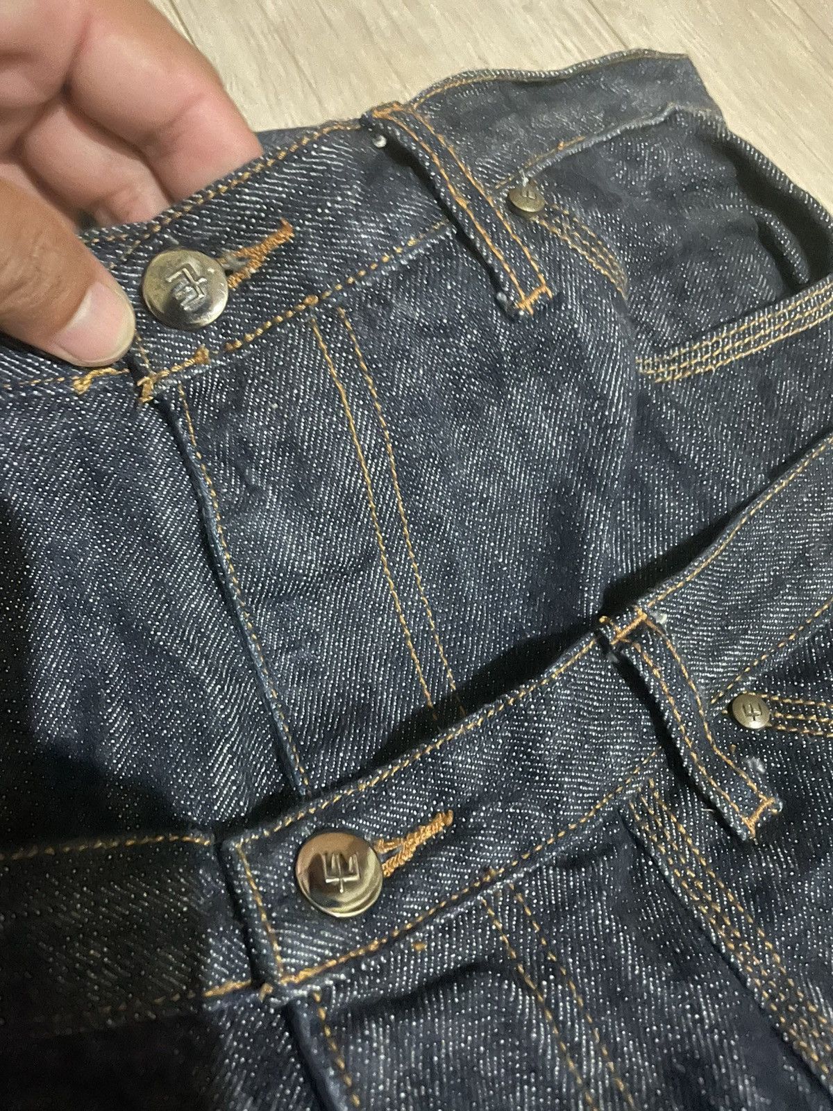 Edwin Rare❗️ Bushpants Edwin Jeans Double Waist Denim Size US 33 - 14 Thumbnail